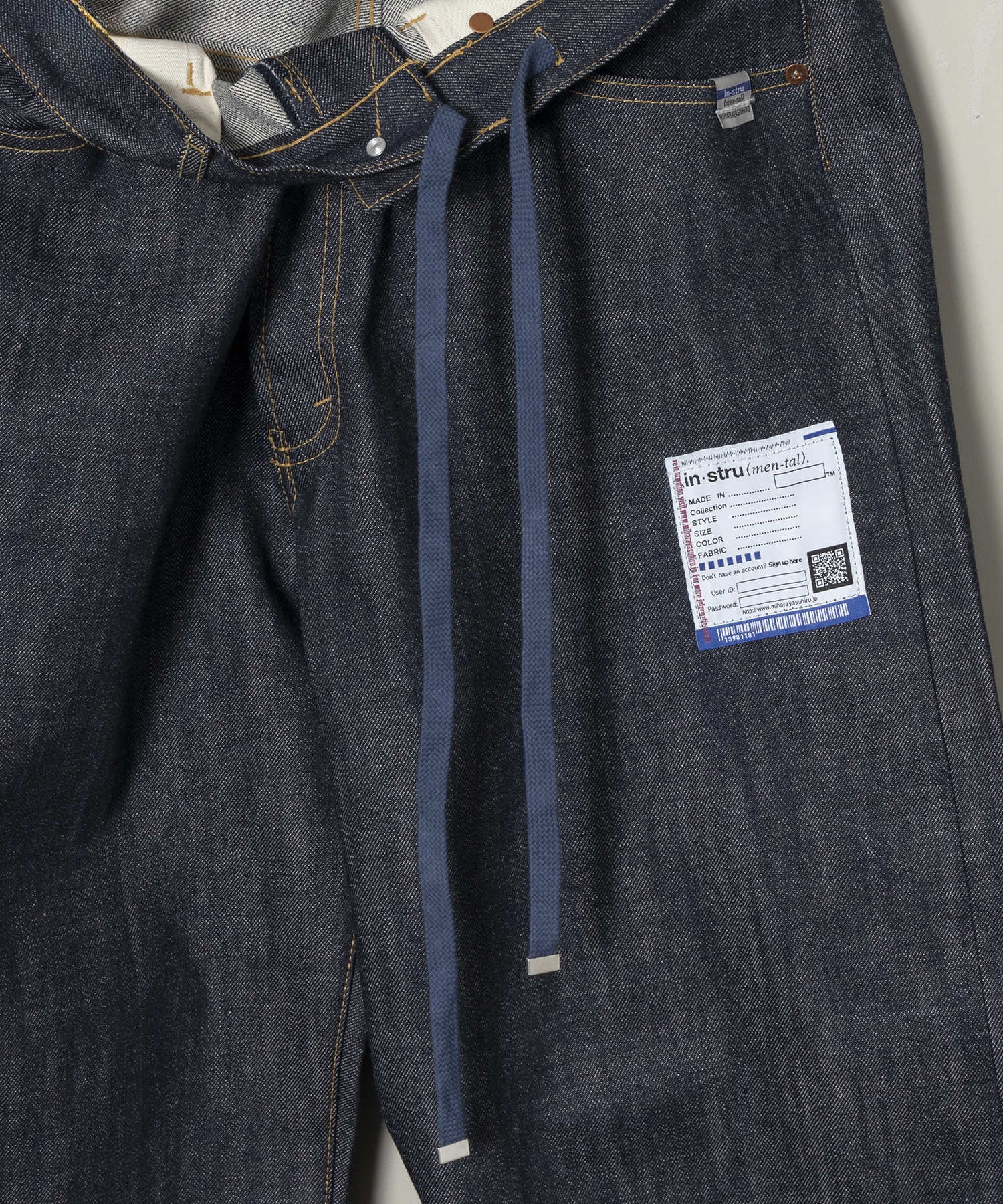 SELVAGE DENIM BAGGY PANTS Maison MIHARA YASUHIRO