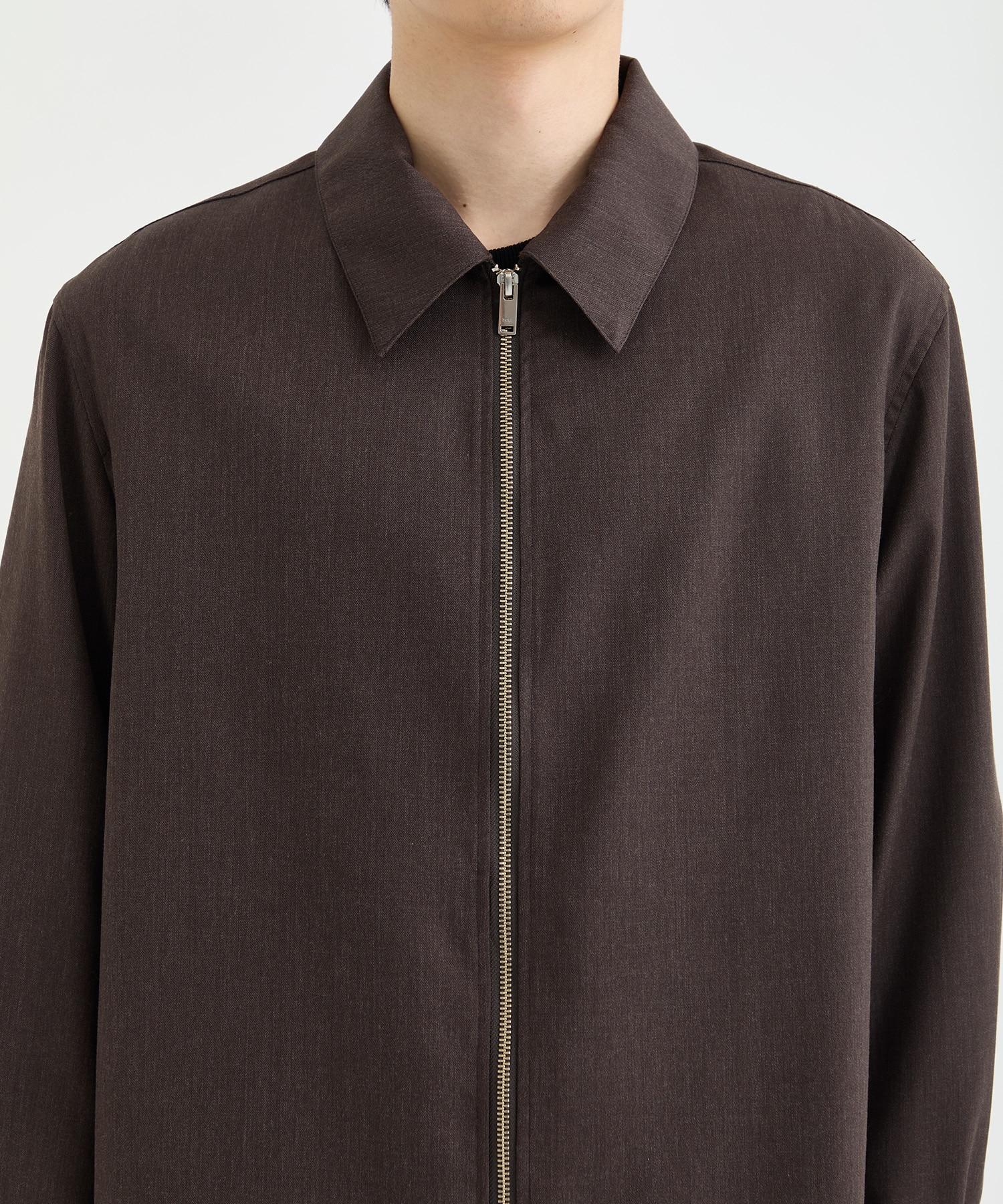 FRONT ZIP SHIRT BLOUSON YOKE