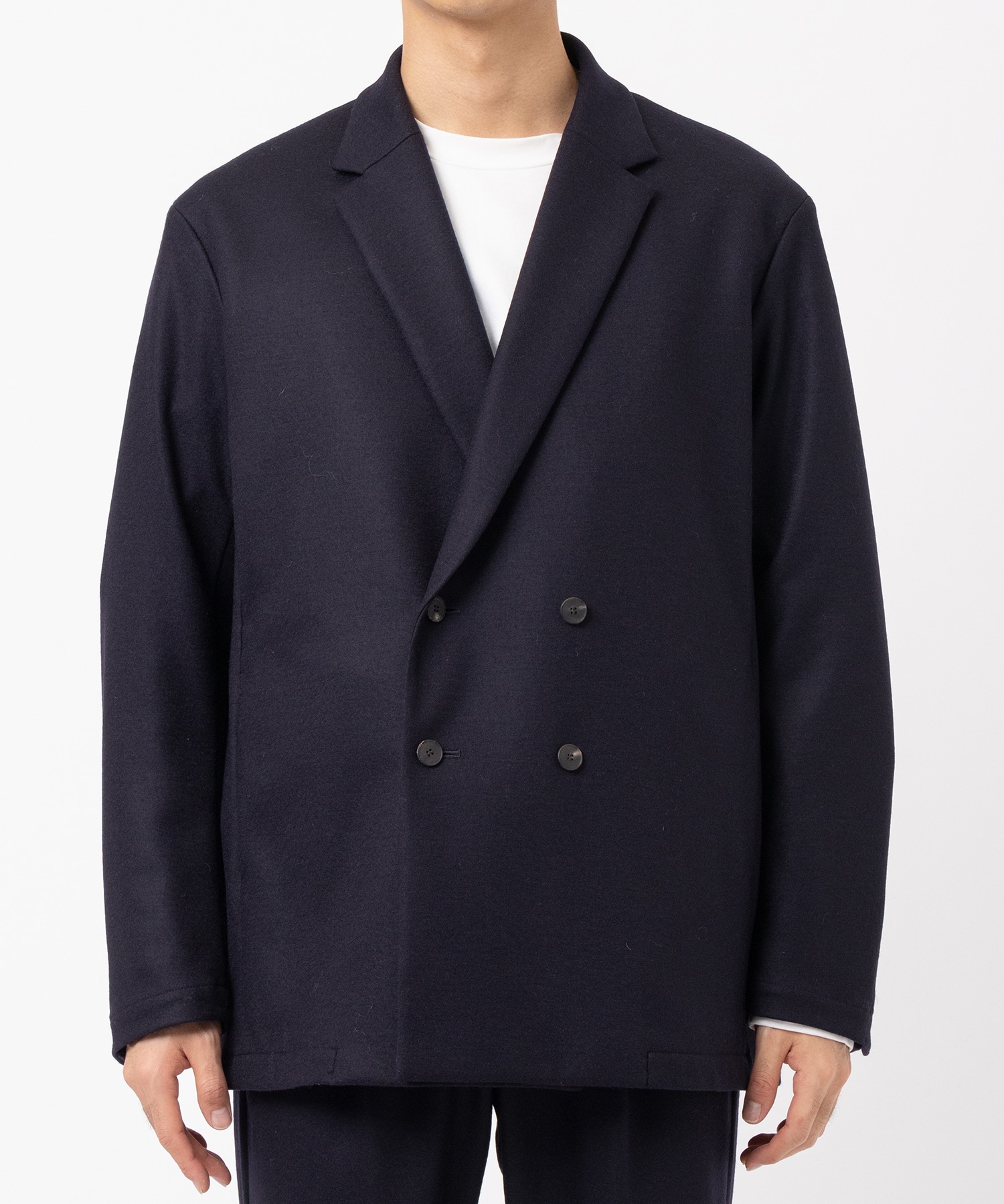 Washable Flannel Cashmere Touch Double Jacket THE TOKYO