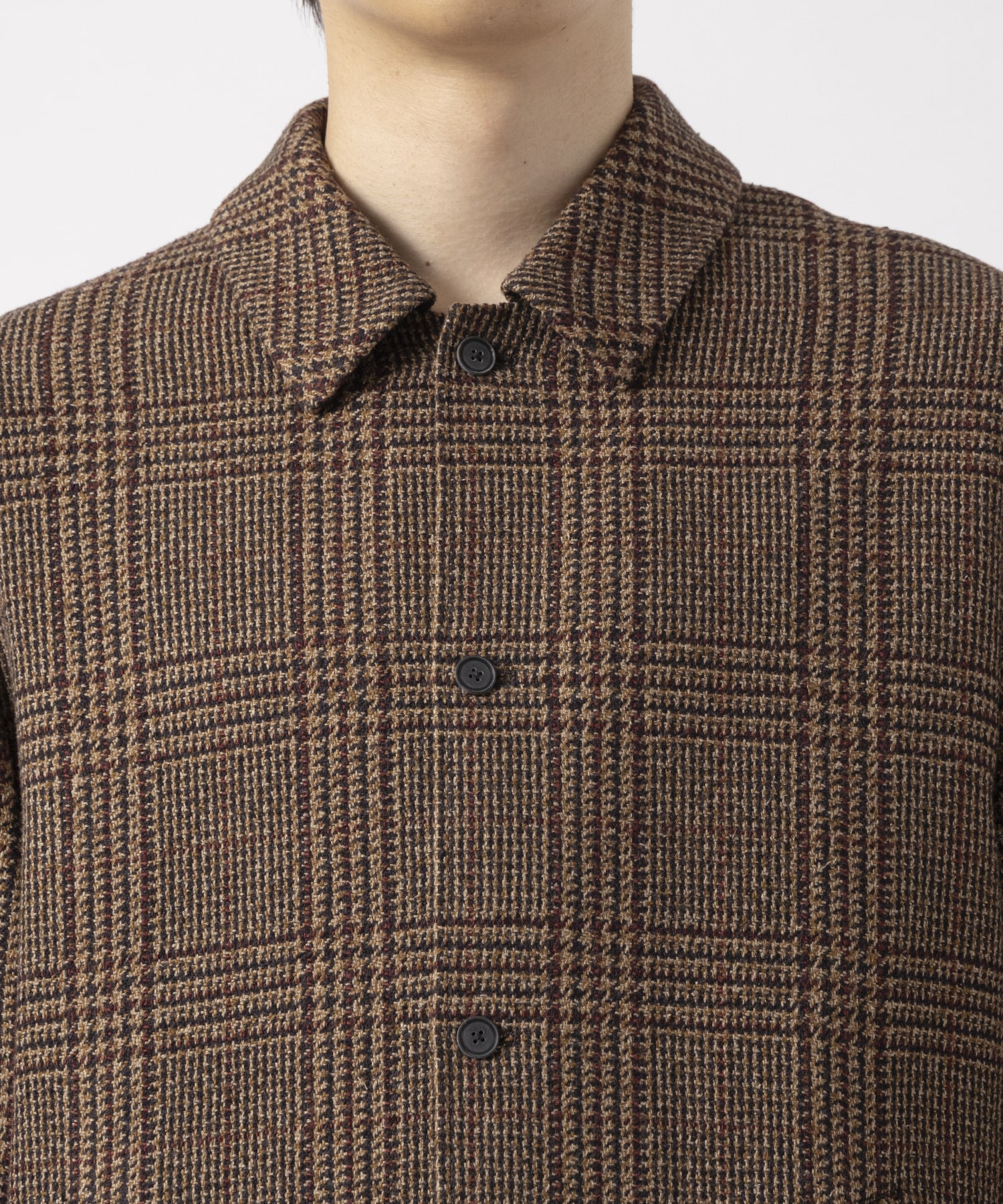 SILK TWEED SHIRT JACKET ATON