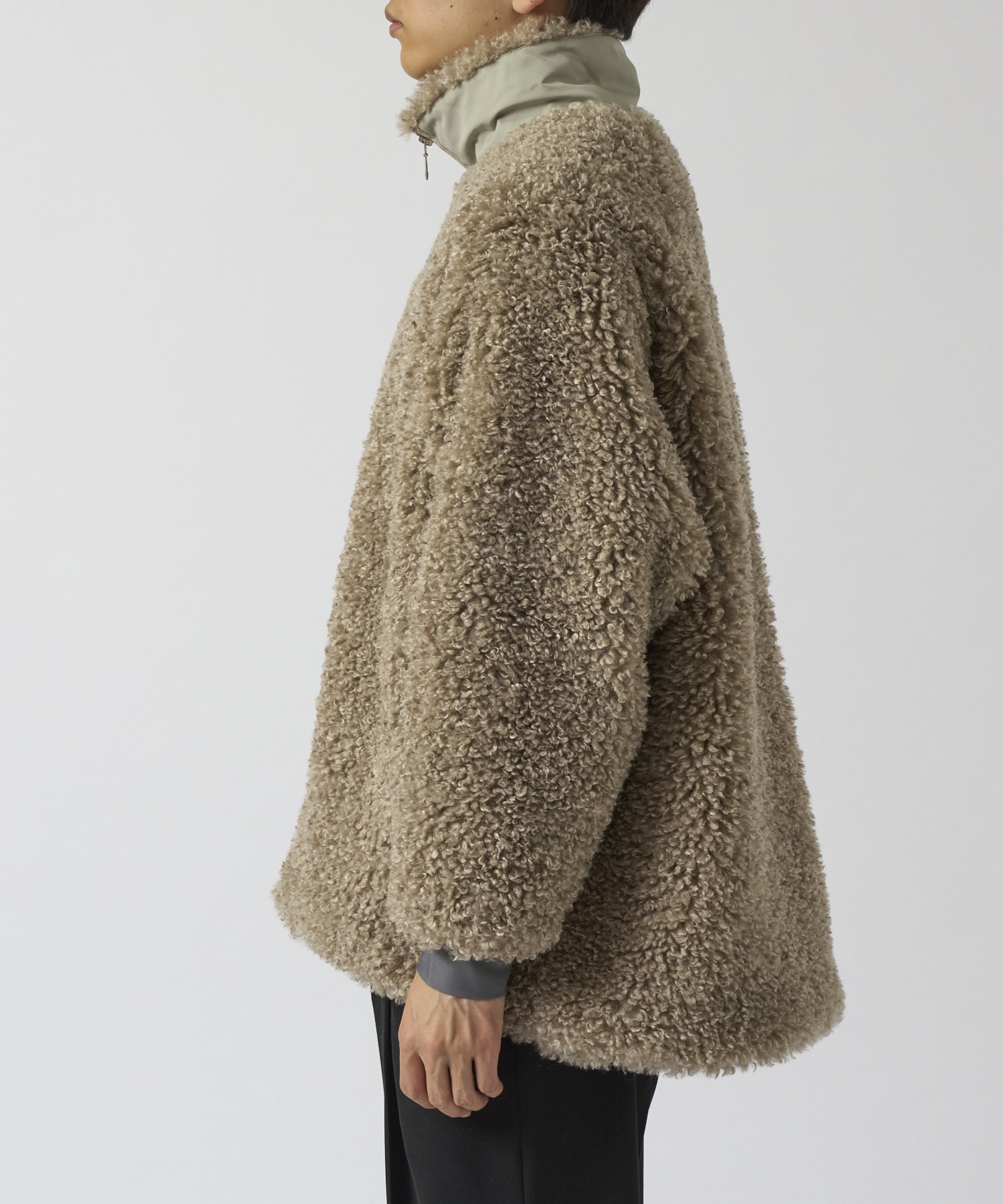 S.C.Fur Jacket - Poly Curly Fur NEEDLES