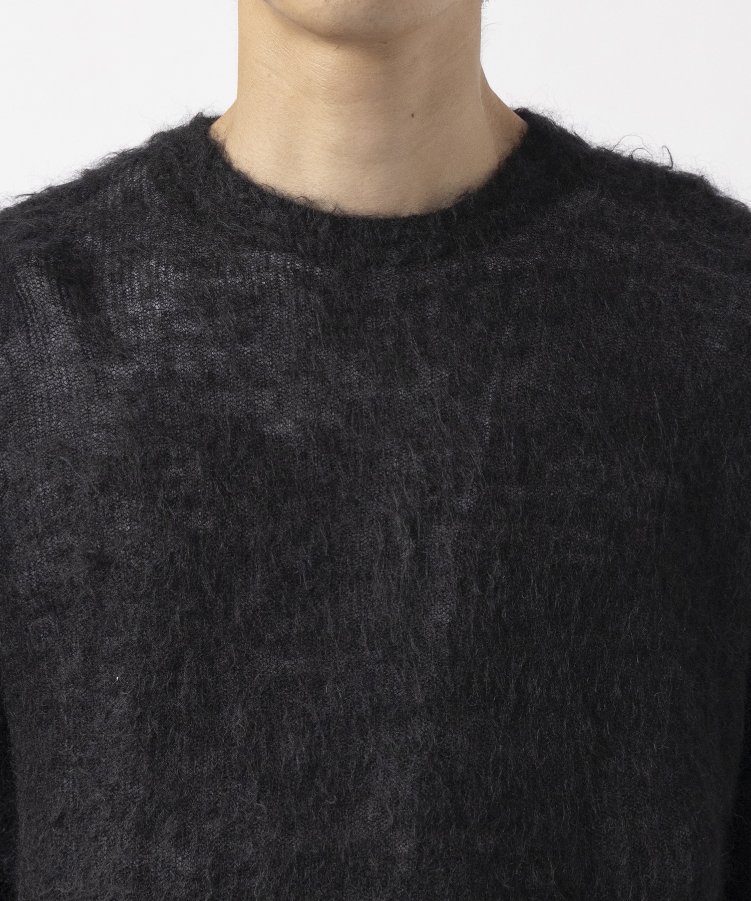 SUPER KID MOHAIR KNIT CREW NECK LS ssstein