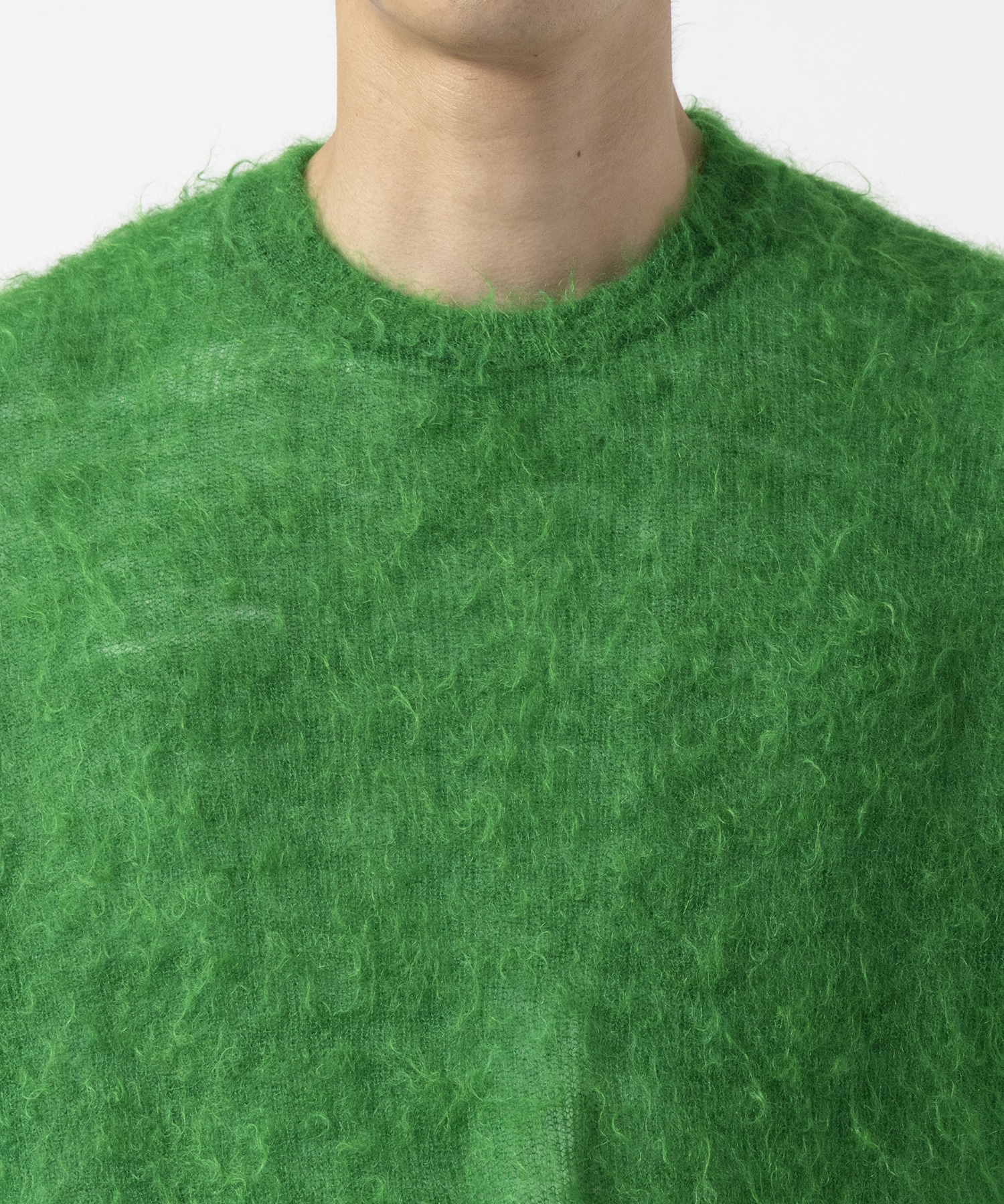 SUPER KID MOHAIR KNIT CREW NECK LS ssstein