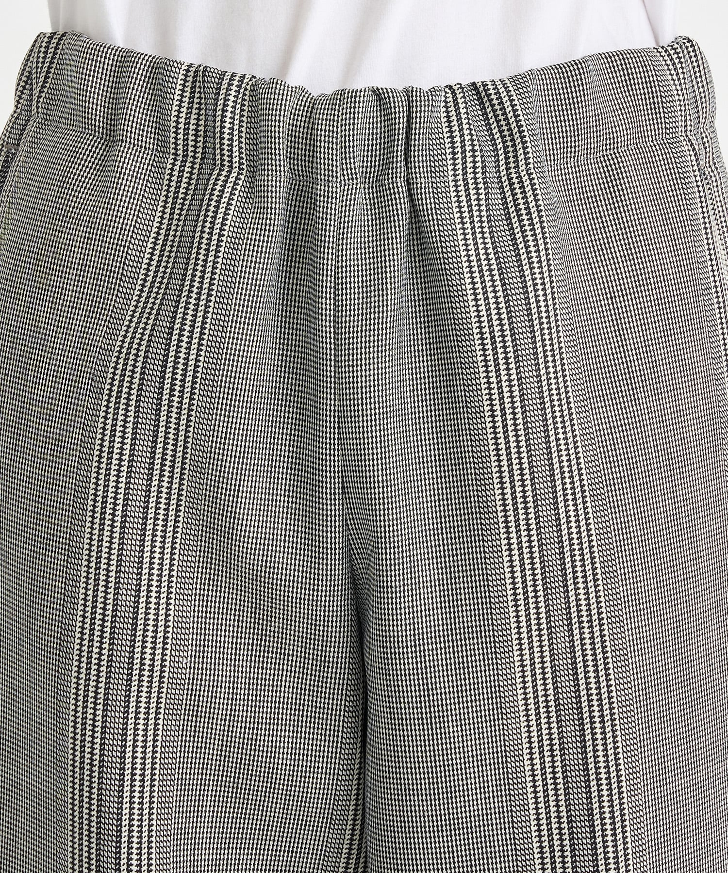 Striped Wool Wide-leg DrawstringTrouser OVERCOAT