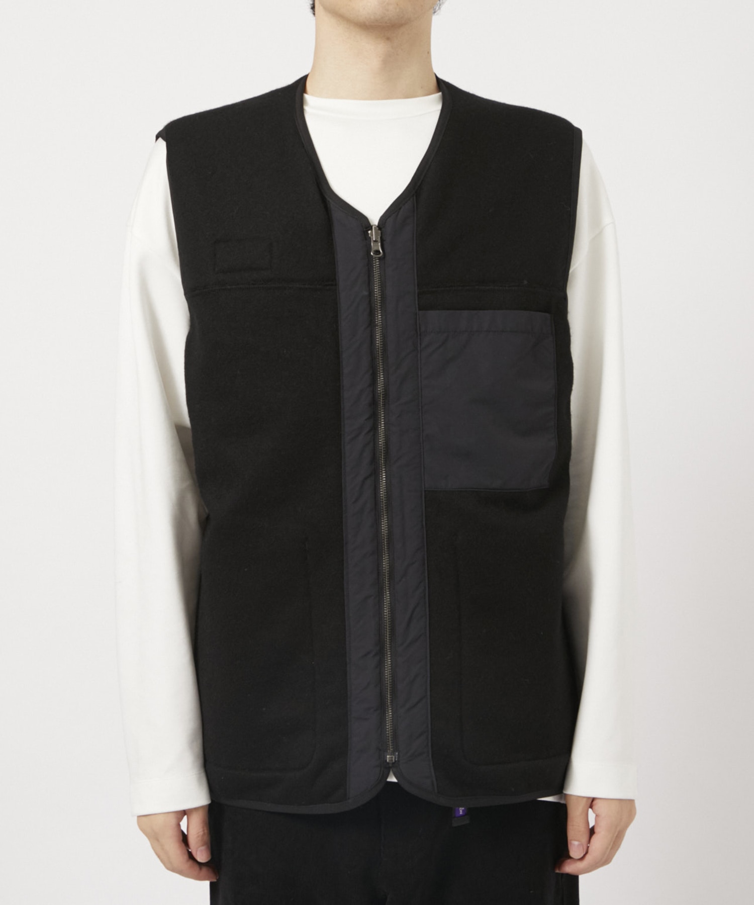 Wool Fleece Field Vest THE NORTH FACE PURPLE LABEL