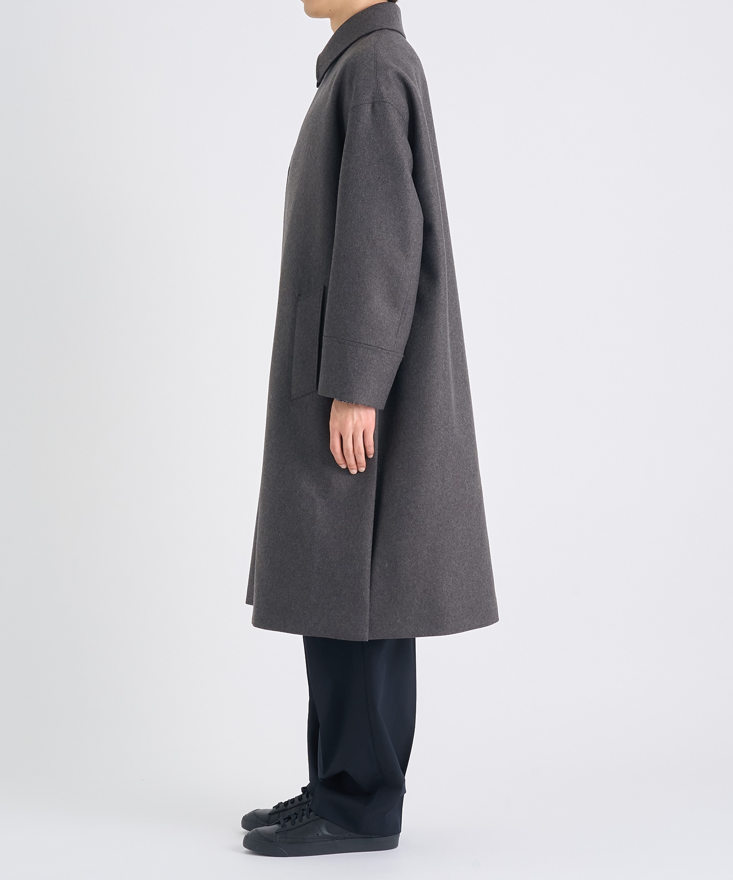 別注 THE BAL COLLAR COAT RERACS BRITISH MELTON THE RERACS