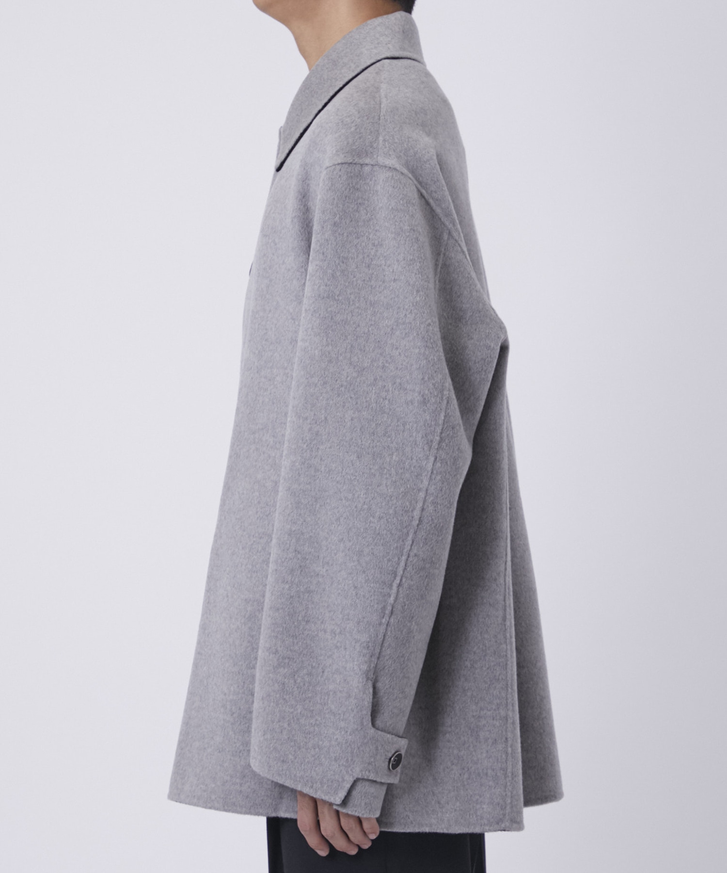 CASHMERE REVERSIBLE SHORT COAT THE PERMANENT EYE