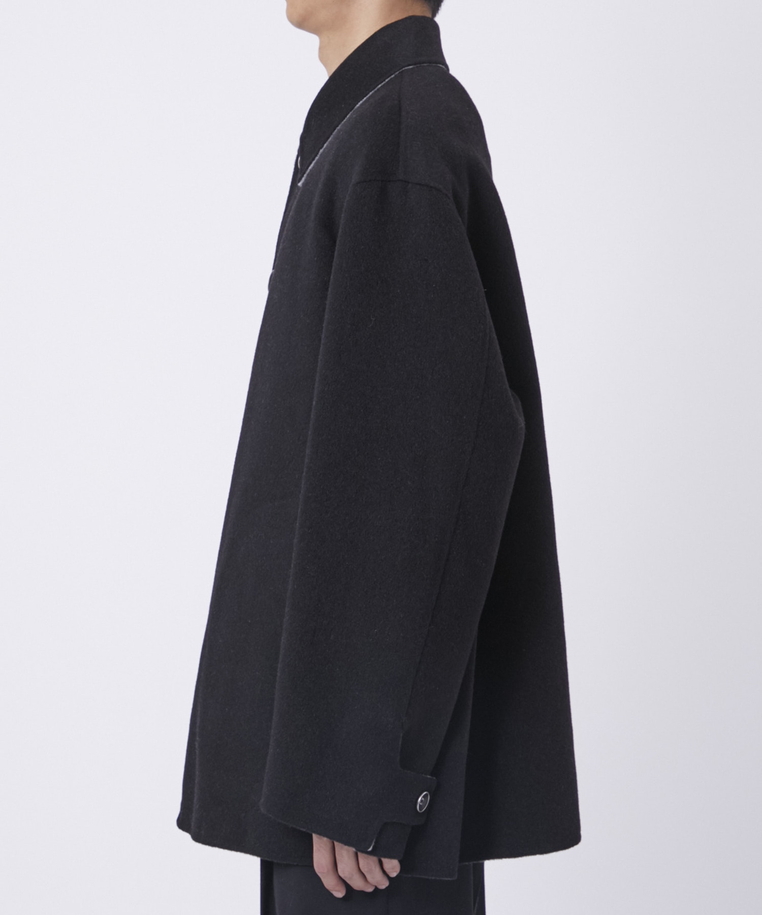 CASHMERE REVERSIBLE SHORT COAT THE PERMANENT EYE