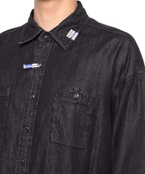 COTTON TENCEL DENIM WORK LS SHIRTS Maison MIHARA YASUHIRO