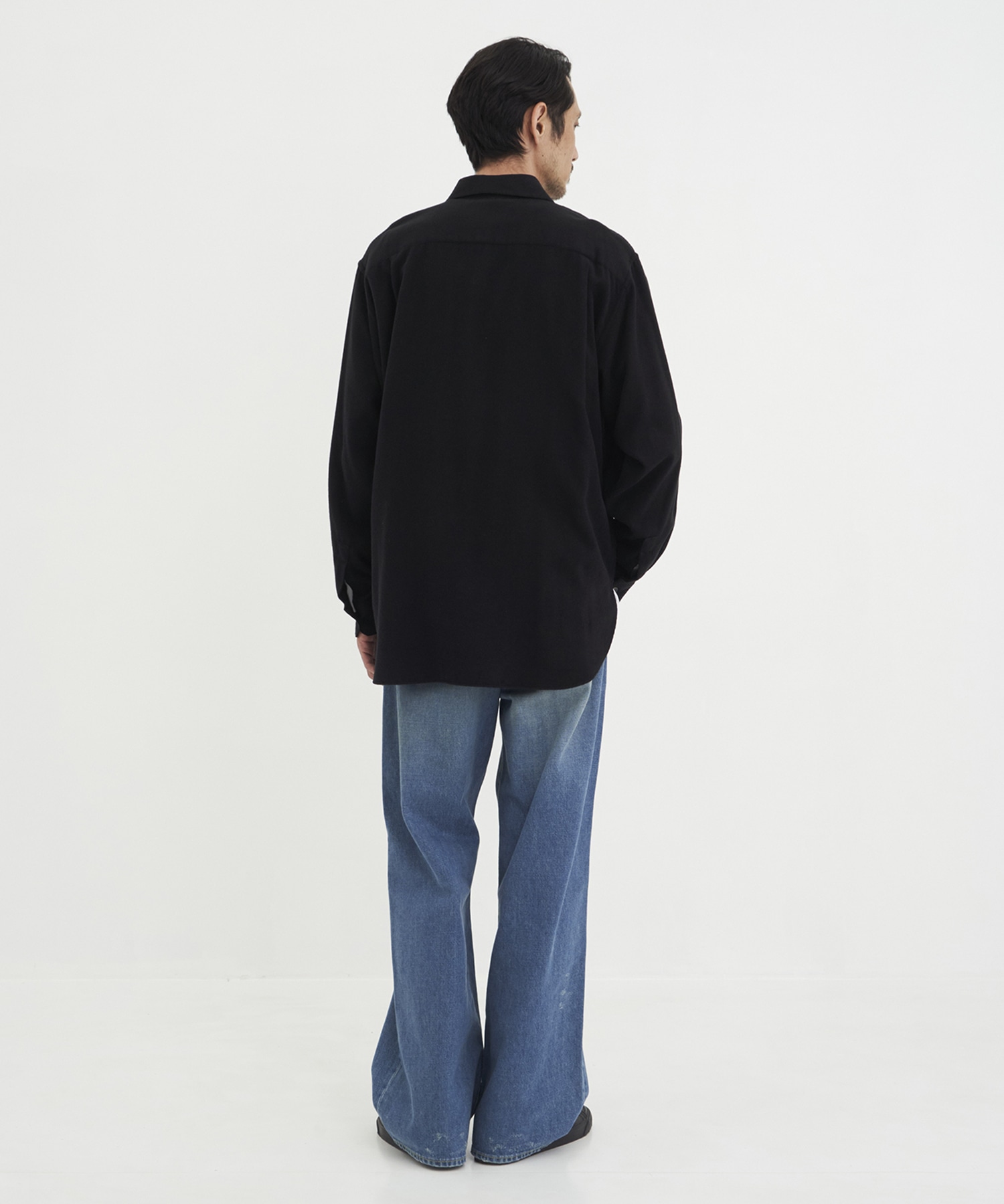 RAYON SILK FLANNEL OVERSIZED DOWN PAT SHIRT ssstein