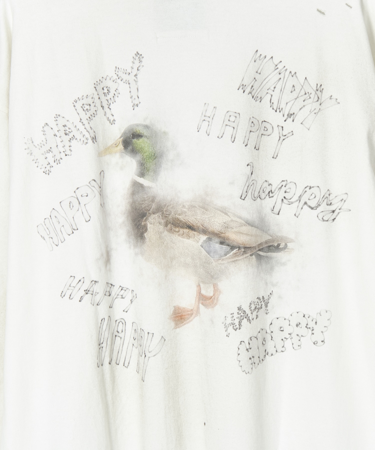 DISTRESSED LONG SLEEVES TEE Maison MIHARA YASUHIRO