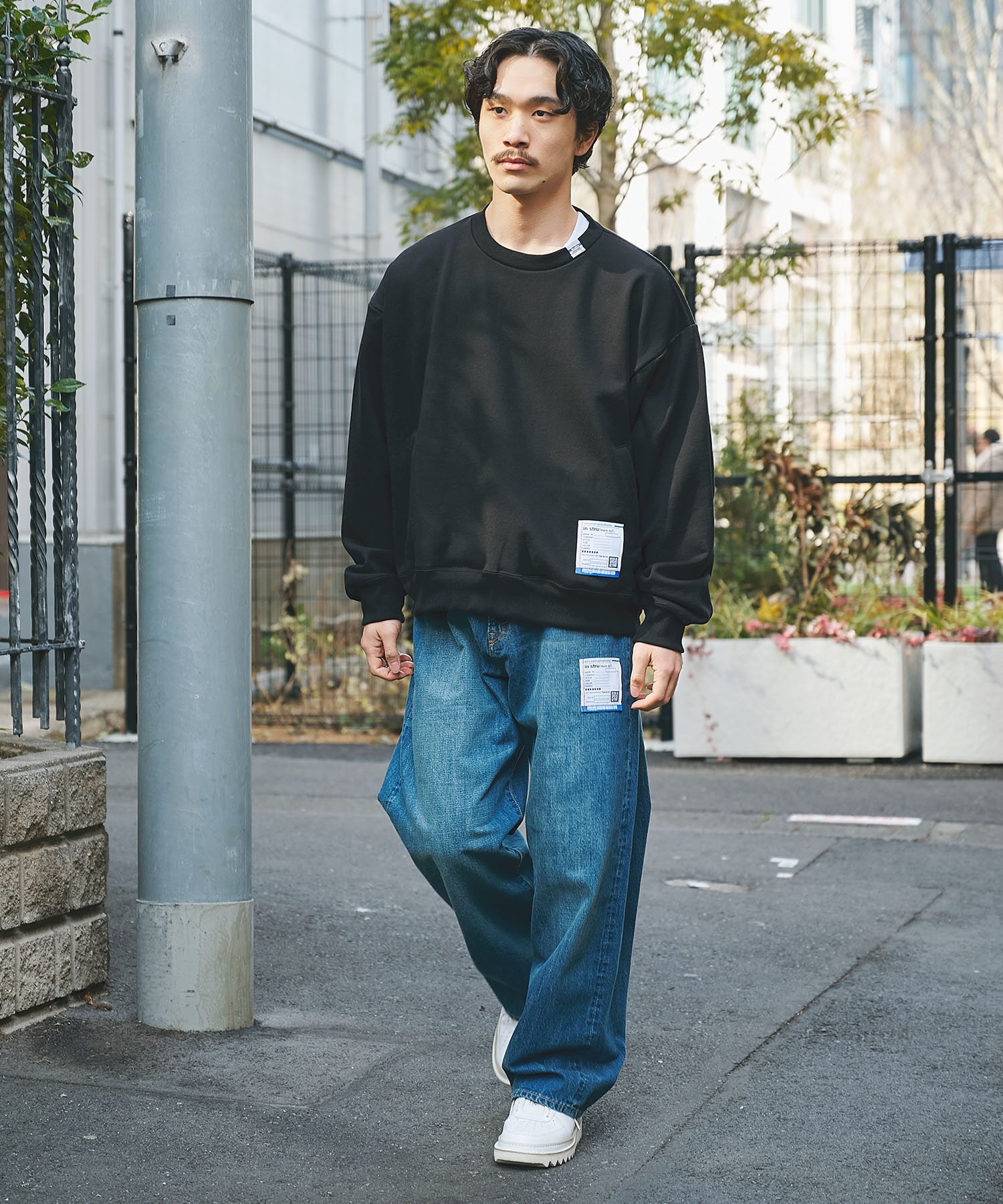 HARD WASHED SELVAGE DENIM BAGGY PANTS Maison MIHARA YASUHIRO