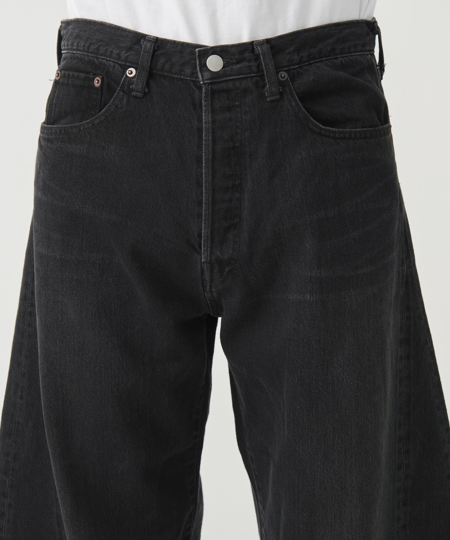 【シュタイン】DEFORMATION WIDE DENIM JEANS ssstein