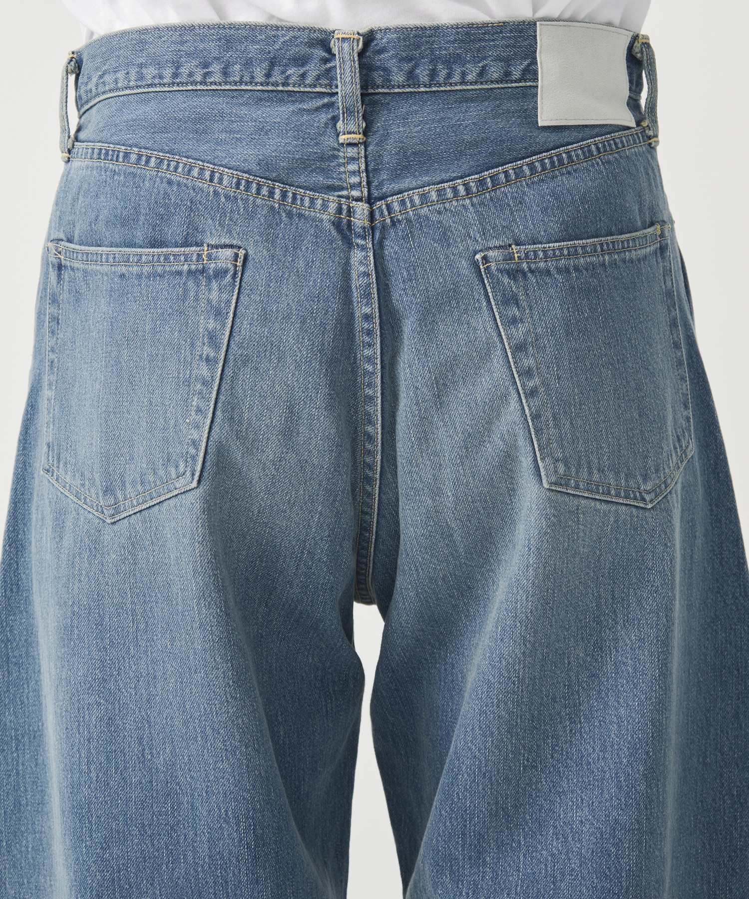 【シュタイン】DEFORMATION WIDE DENIM JEANS ssstein