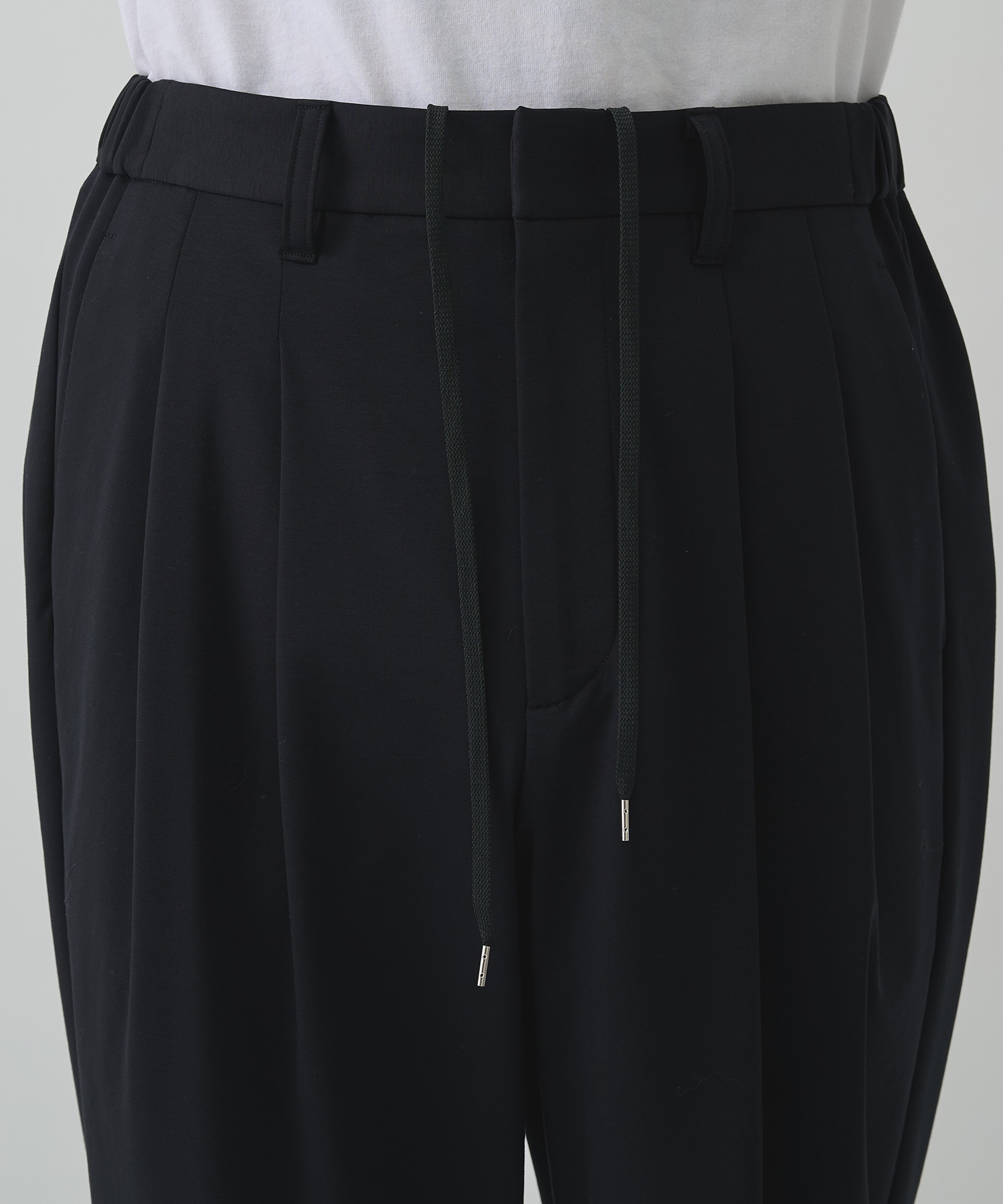 MATTE WASHABLE HIGH FUNCTION JERSEY WIDE TAPERED PANTS THE TOKYO