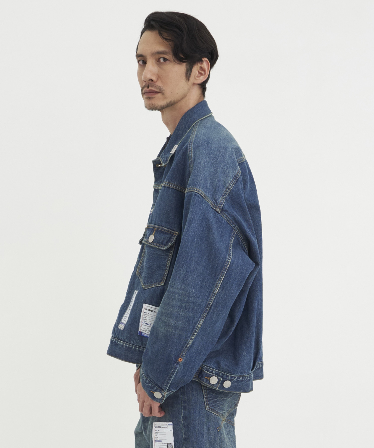 HARD WASHED SELVAGE DENIM JACKET Maison MIHARA YASUHIRO