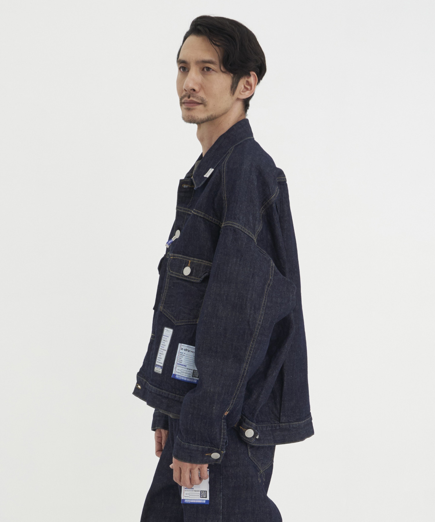 ONE WASHED SELVAGE DENIM JACKET Maison MIHARA YASUHIRO