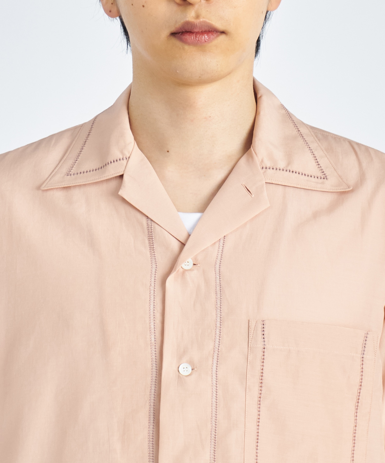 EMBROIDERY OPEN COLLAR YOKE