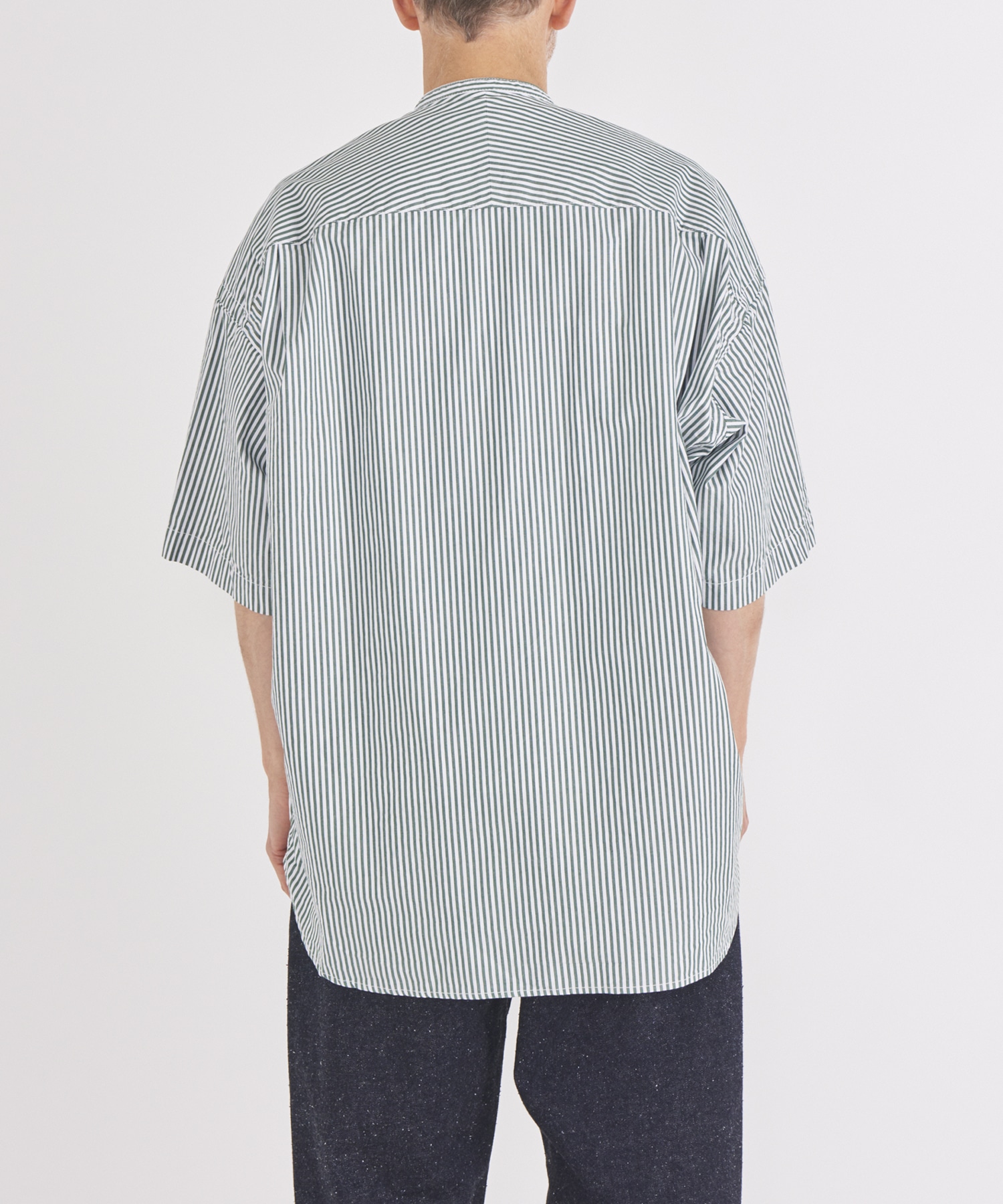 HIGH DENSITY OX STAND COLLAR SS SHIRTS Maison MIHARA YASUHIRO