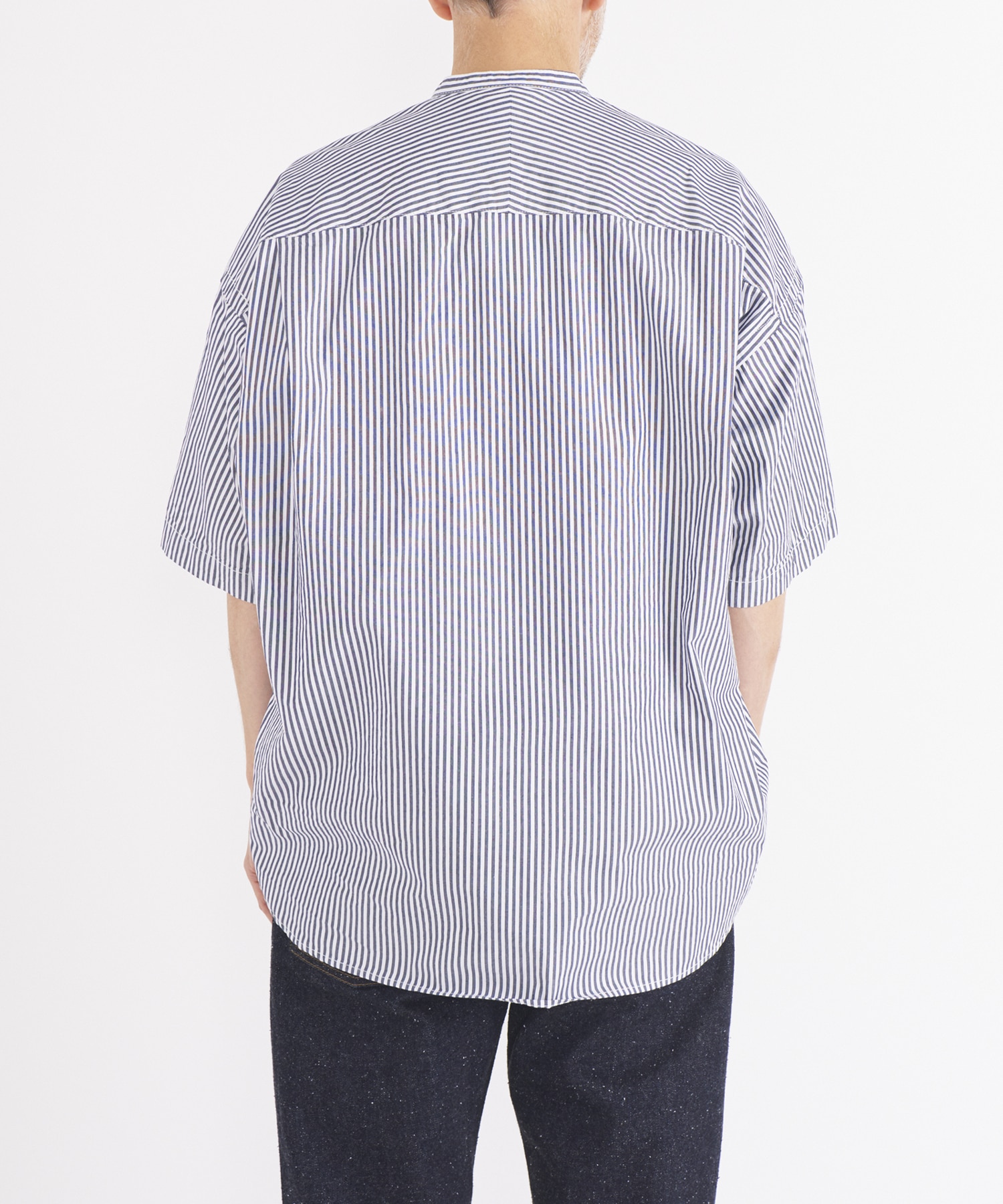 HIGH DENSITY OX STAND COLLAR SS SHIRTS Maison MIHARA YASUHIRO