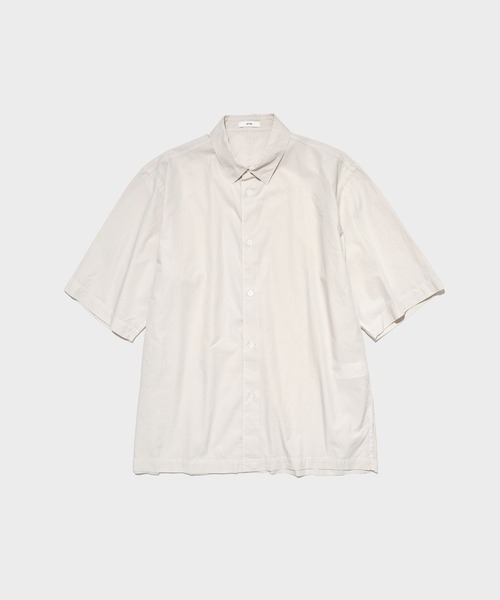 SHRINK COTTON LAWN OVERSIZED HALF SLEEVE SHIRT ATON