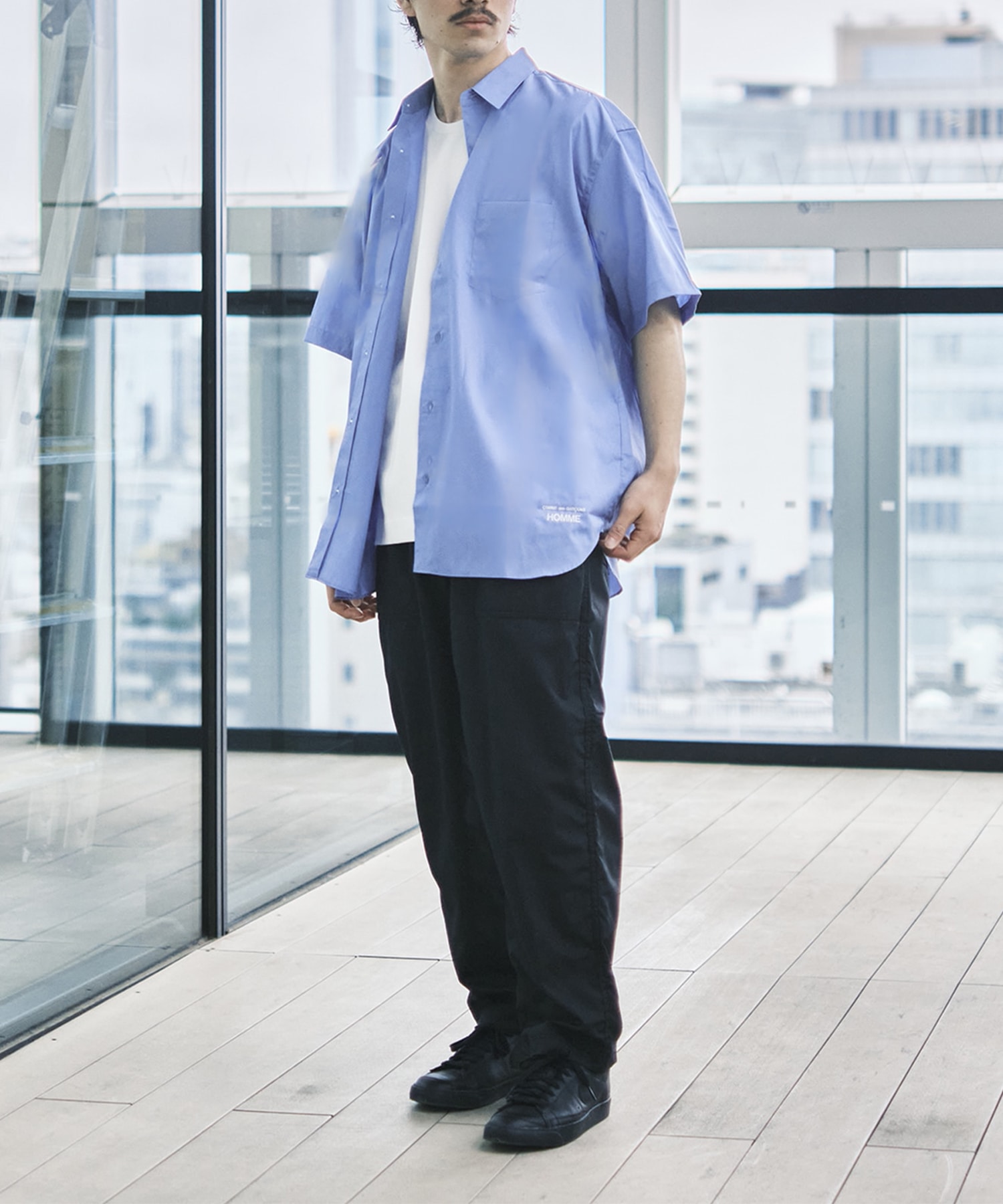 綿ブロード S/S Shirts | コムデギャルソンオム HQ-B103-051 綿