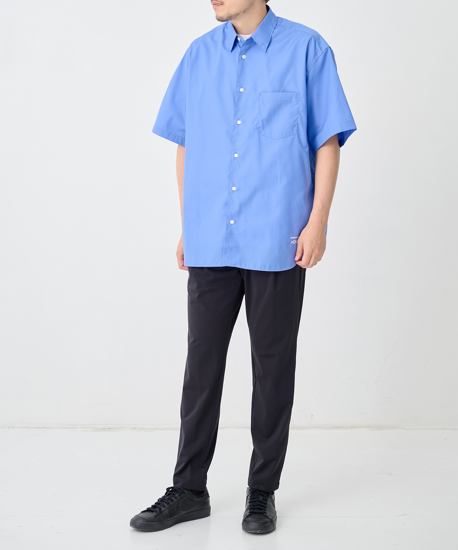 【コムデギャルソンオム】綿ブロード S/S Shirts COMME des GARCONS HOMME