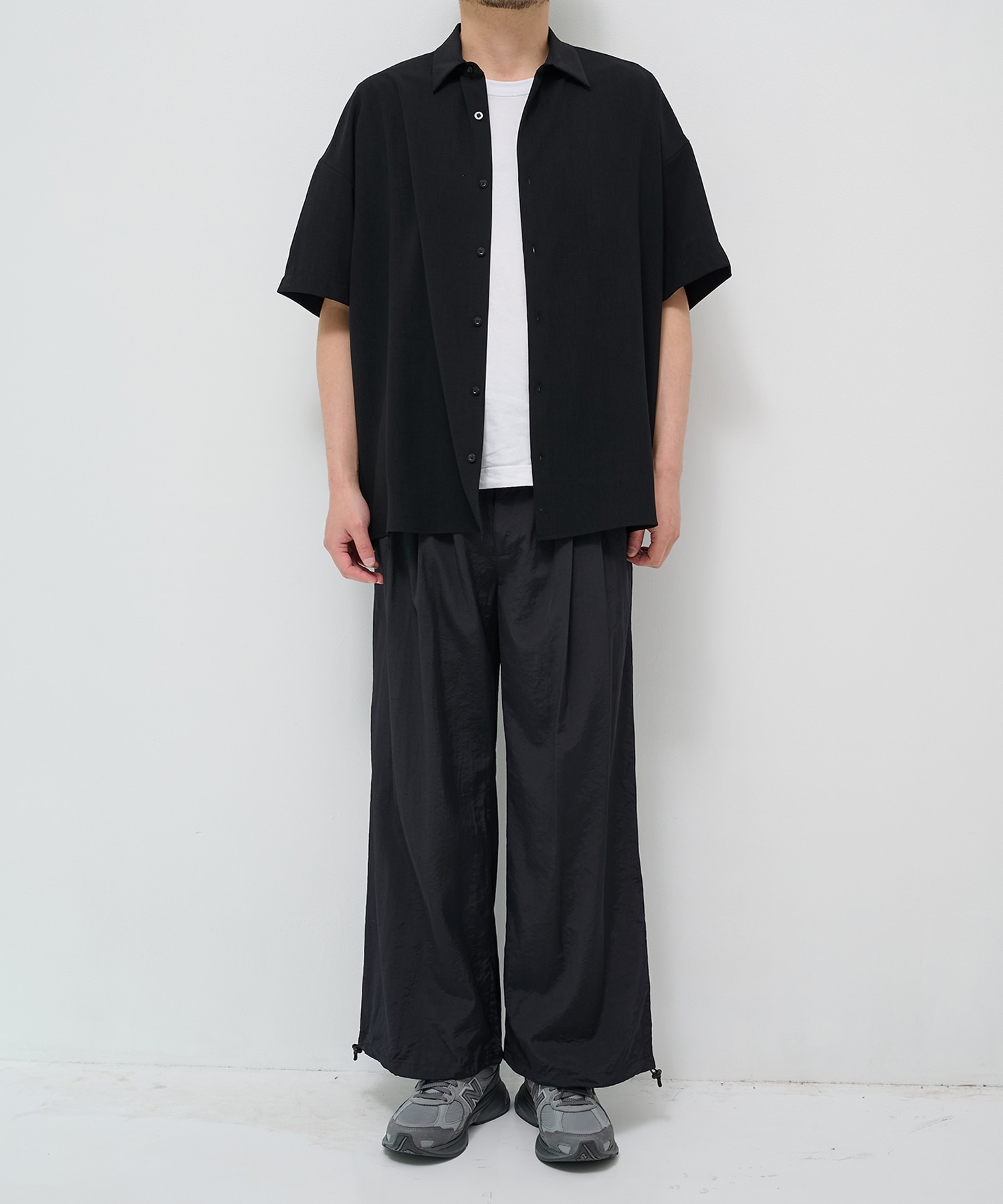 【ヨーク】Silk Nylon 2Pleated Easy Pants YOKE
