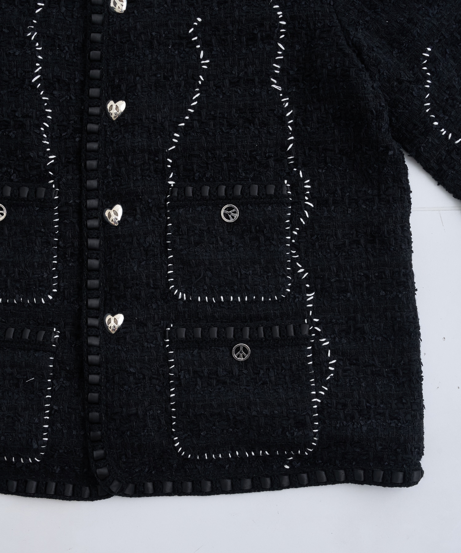 RE-TW-BK-00-00-264/TWEED HOBO JACKET READYMADE