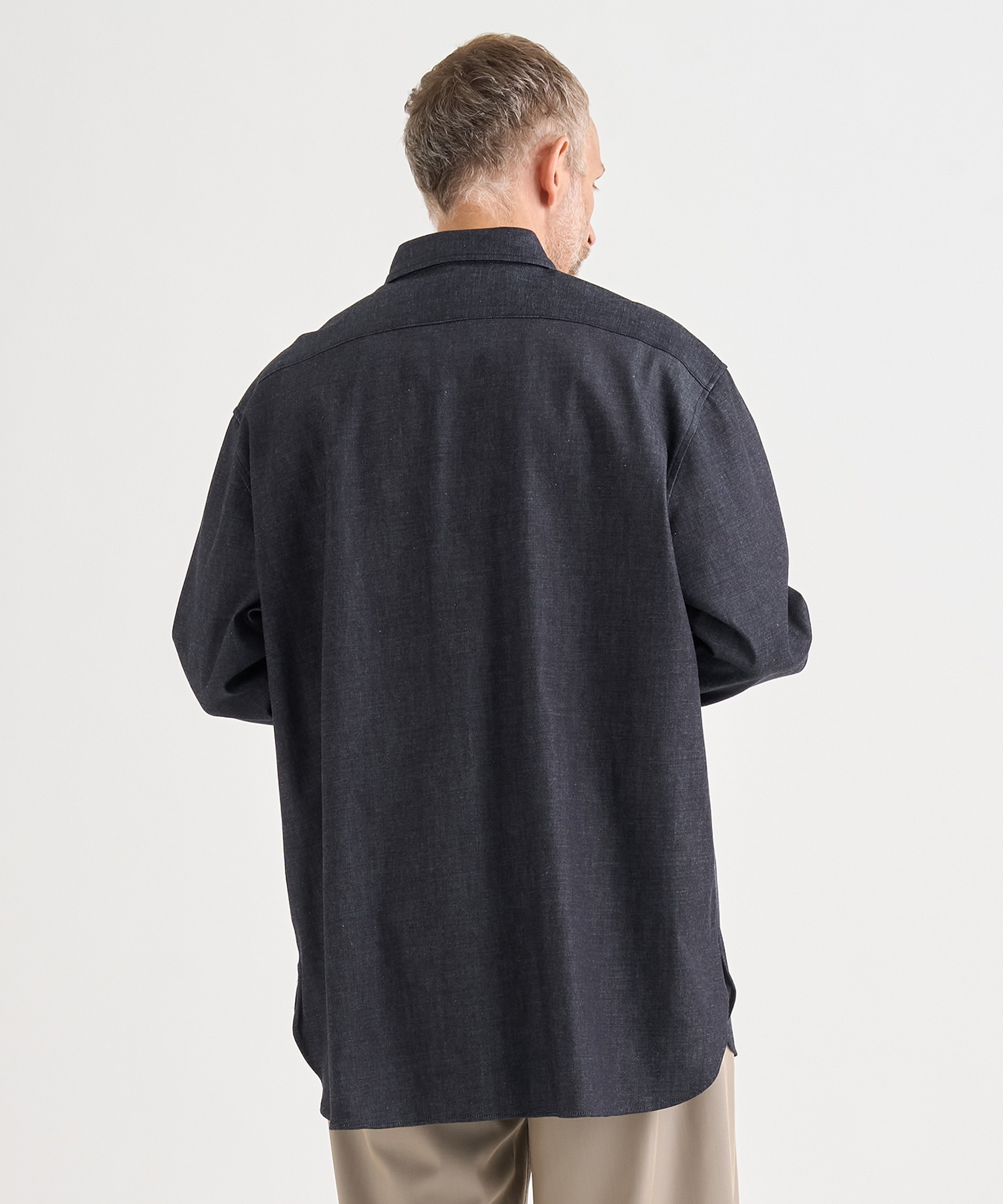 別注DENIM RELAX FIT DOUBLE POCKET SHIRT IRENISA