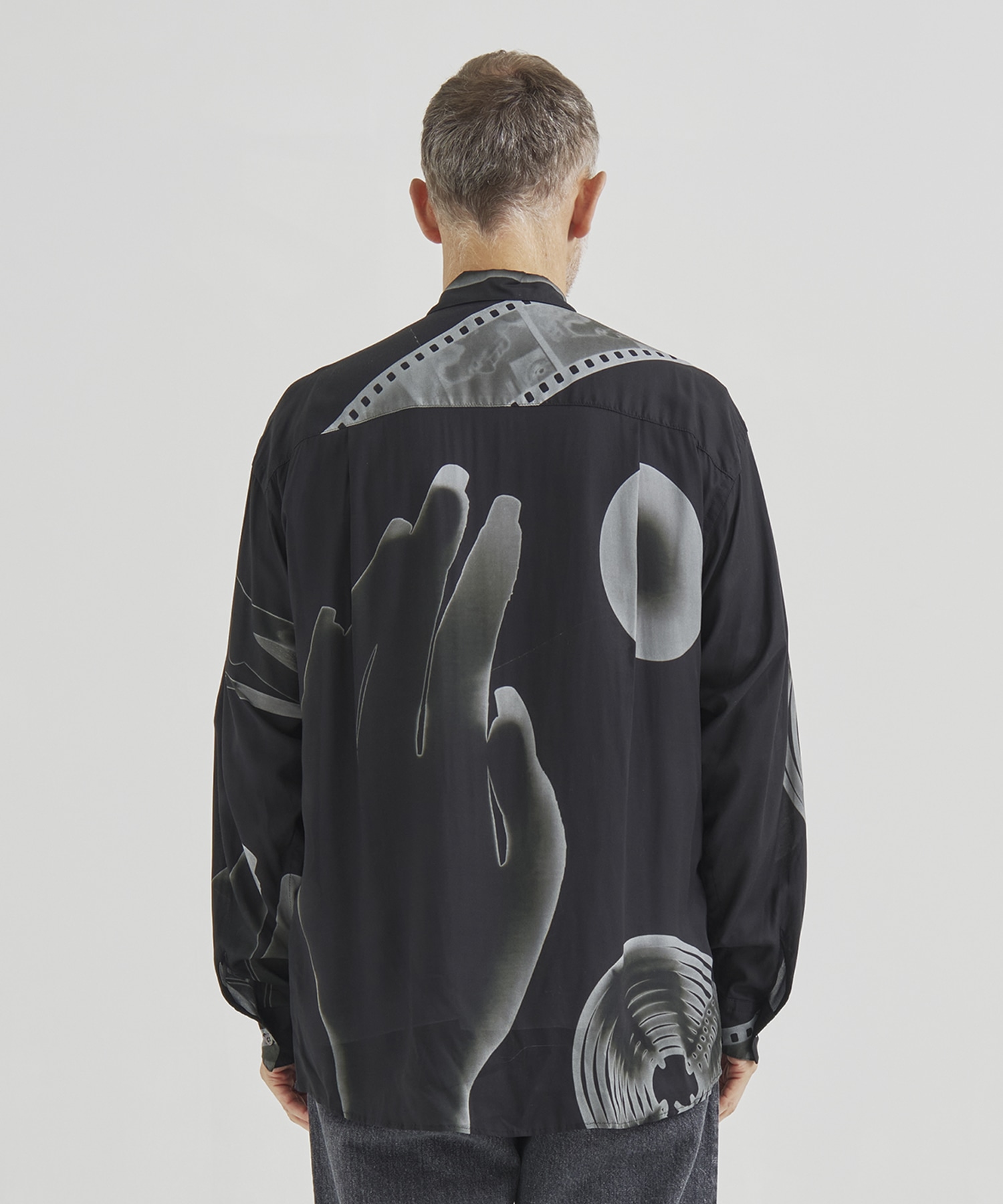 Photogram Printed Rayon Shirt YOKE