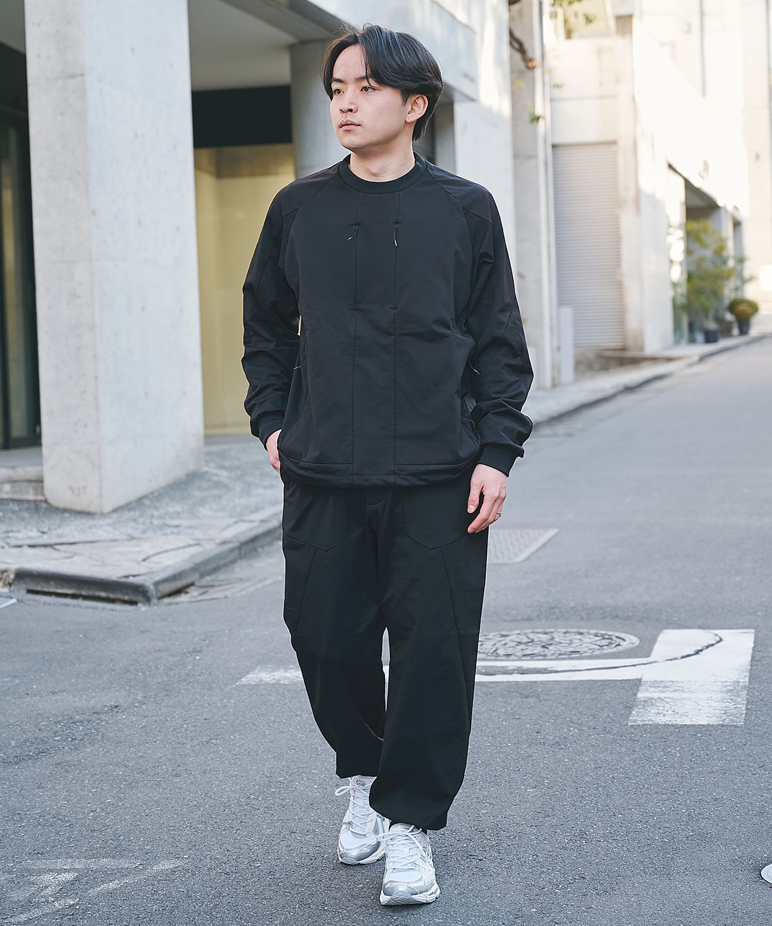 別注BLK SUPER LIGHT SWEAT PO White Mountaineering