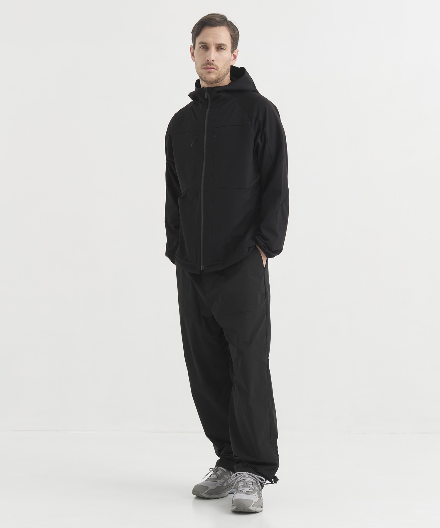 別注BLK SUPER LIGHT SWEAT ZIPUP HOODIE White Mountaineering