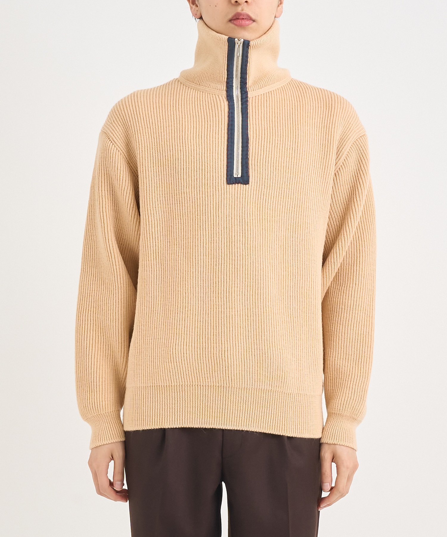 25WCM-N07305 HALF ZIP KNIT kolor