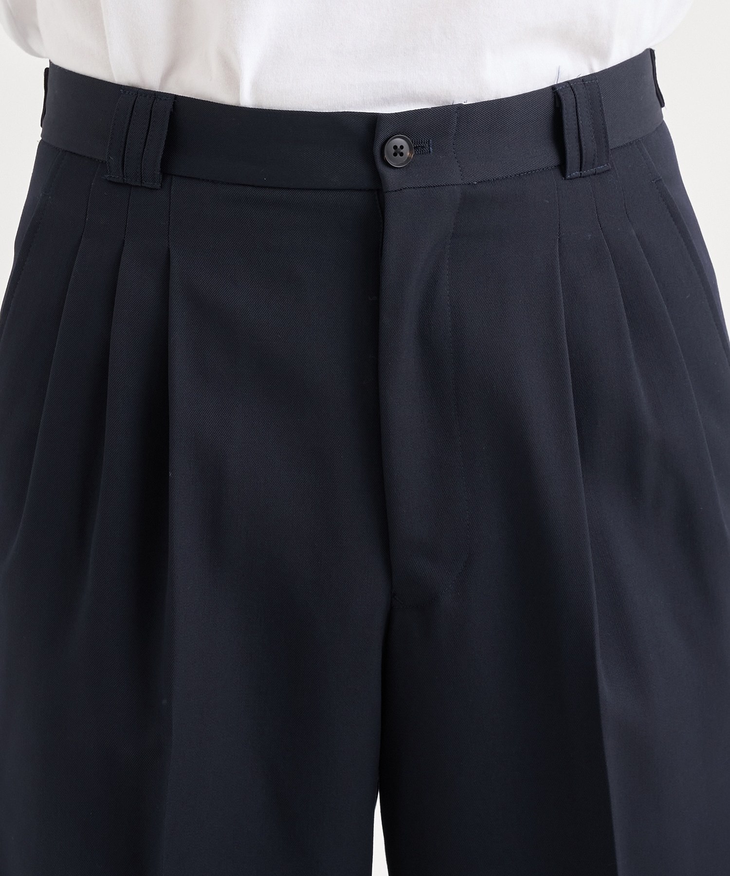 3pleated Wide-leg Trousers YOKE