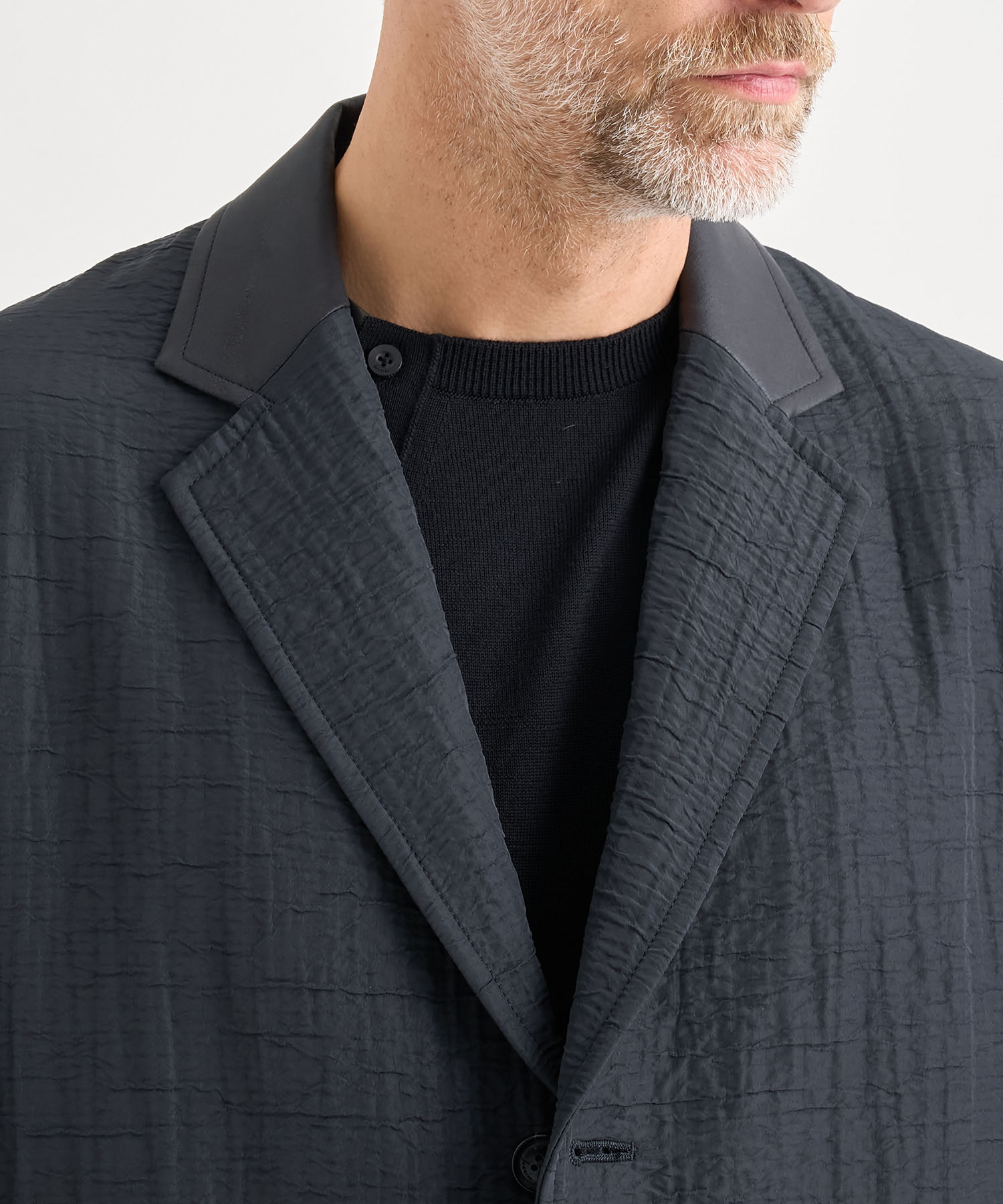 LEATHER -COLLAR JACKET IRENISA