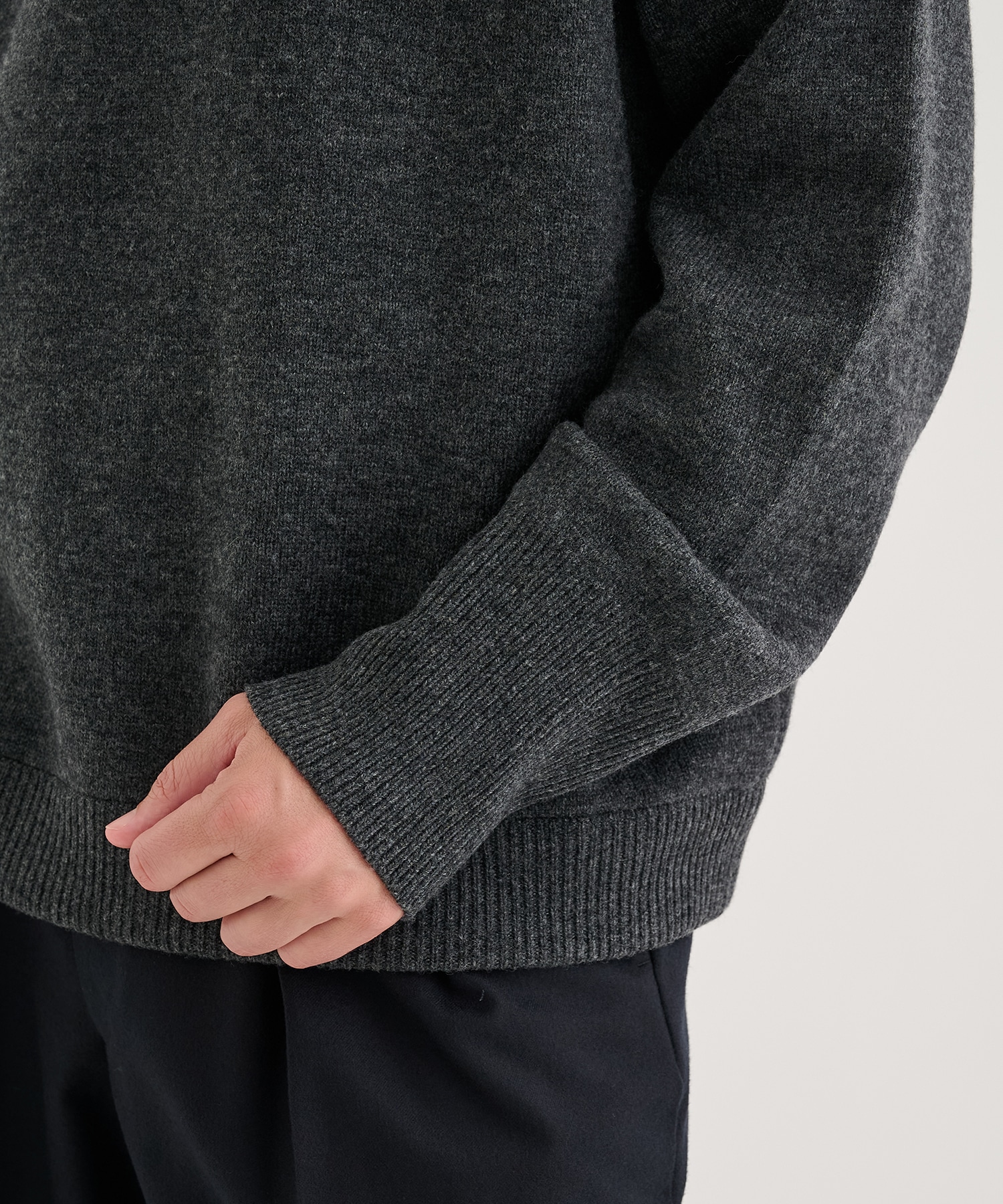 RERACS RAGLAN CREW NECK PULLOVER KNIT THE RERACS