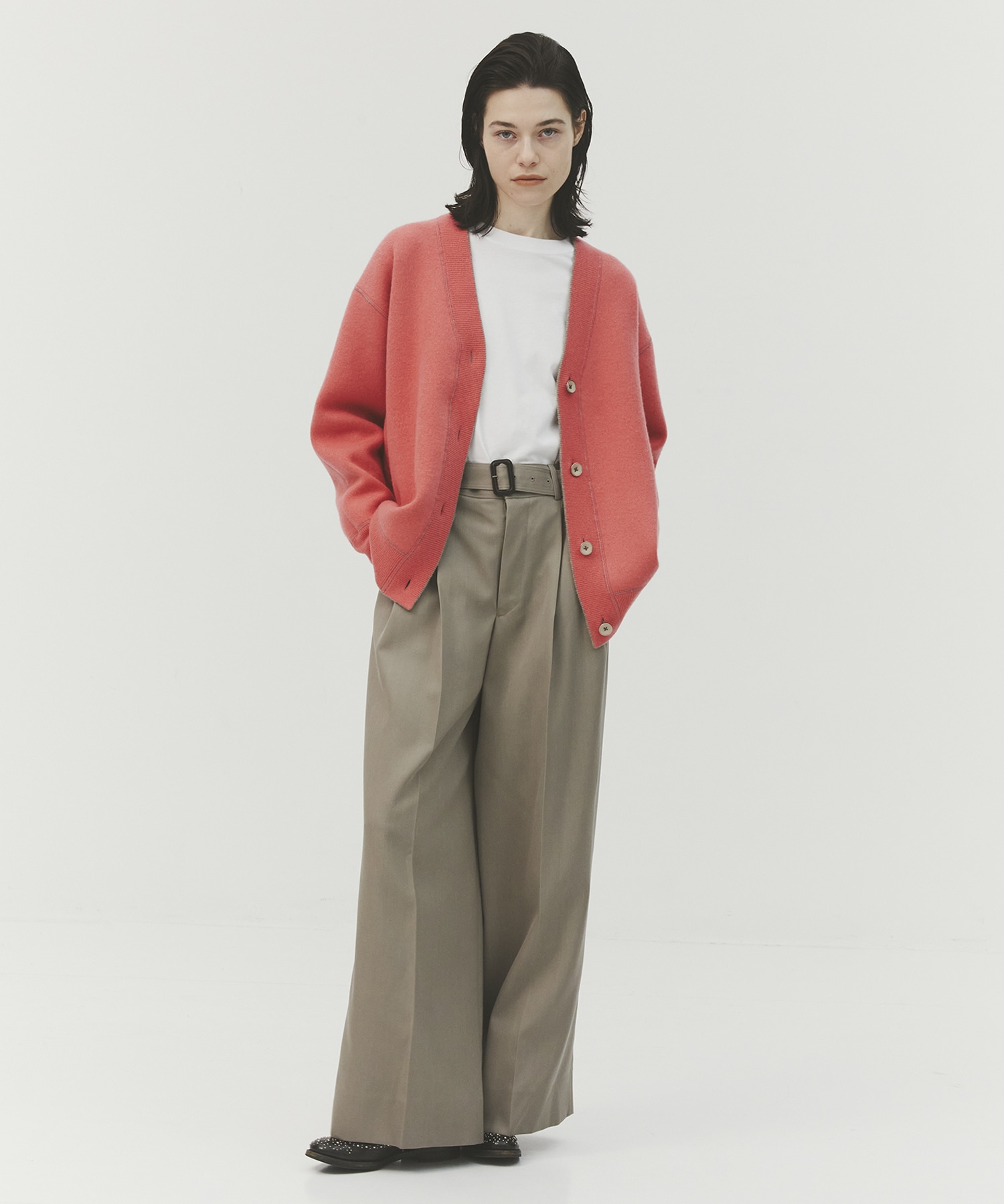 CASHMERE REVERSIBLE CARDIGAN CASHMERE CASHMERE