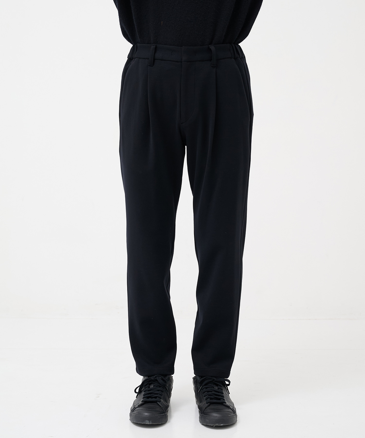 Washable Super180s Strech Ponch Tapered Pants THE TOKYO