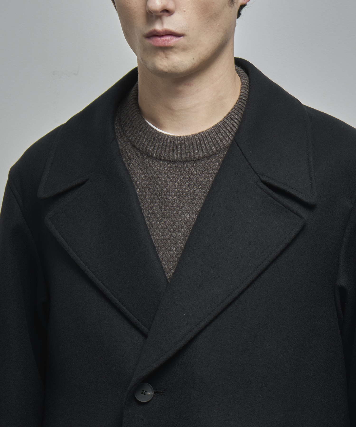 SUPER 160S DOUBLE SAXONY SEMI DOUBLE COAT ATON