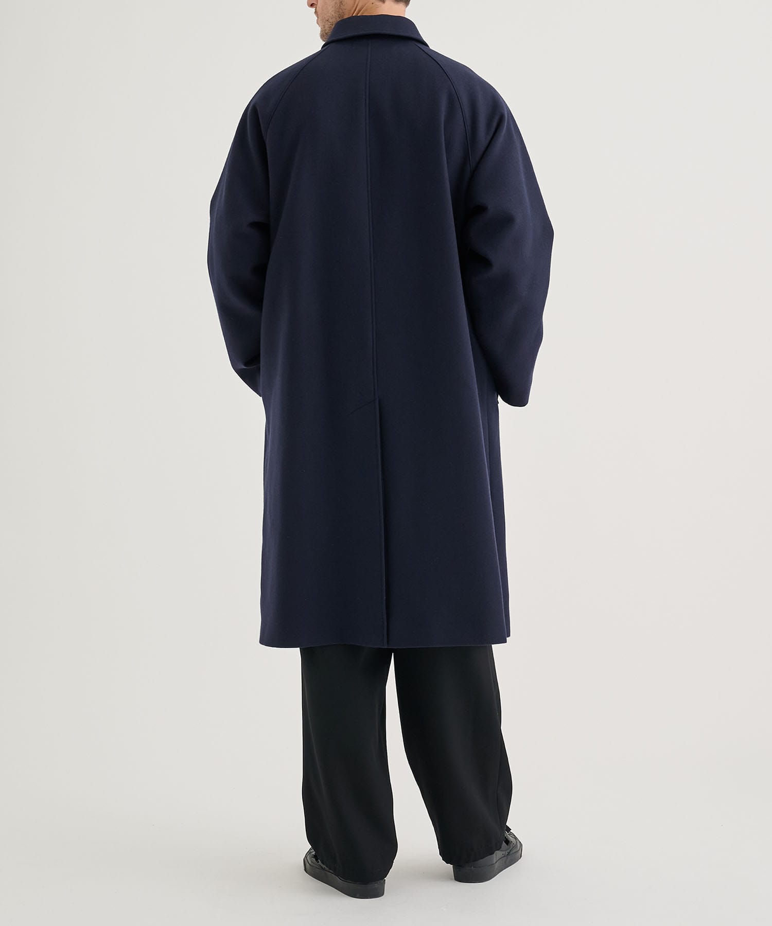 別注 SUPER 160S DOUBLE SAXONY BALMACAAN COAT 2 ATON