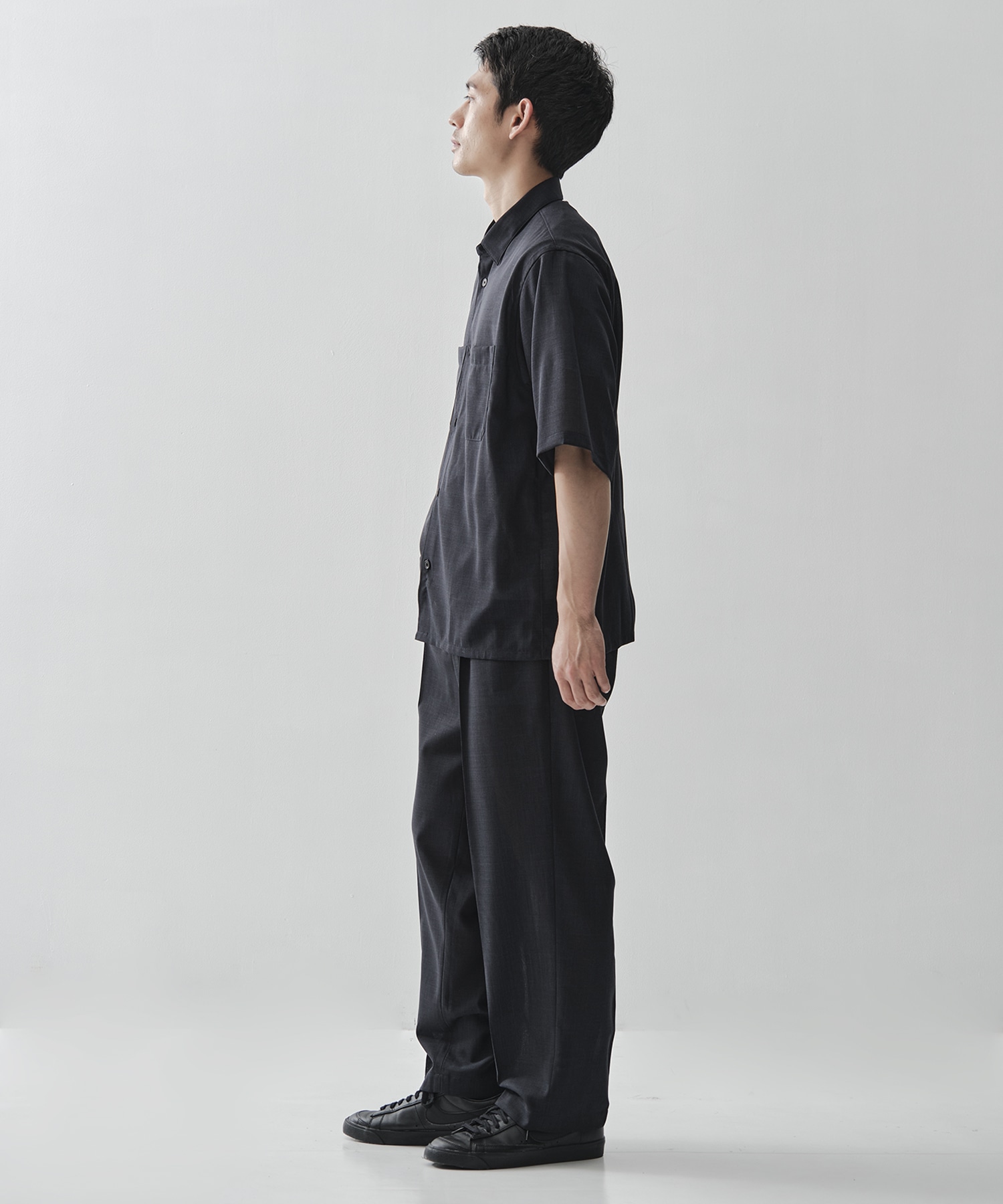 別注TWIST WOOL GAUZE SHORT SLEEVE SHIRT ATON