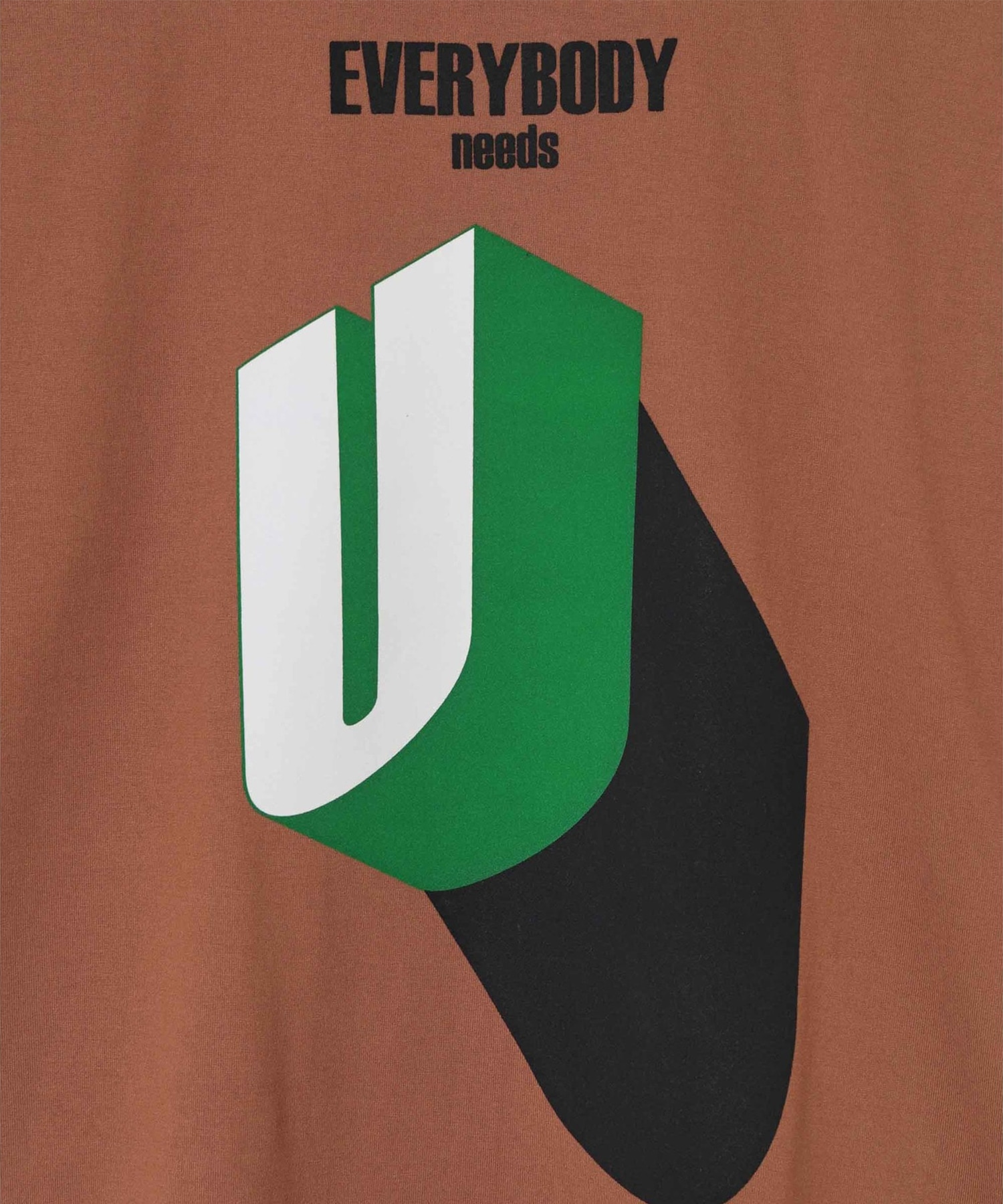 【アンダーカバー】UC1F3808 TEE EVERYBODY meeds U_FlockPrint UNDERCOVER