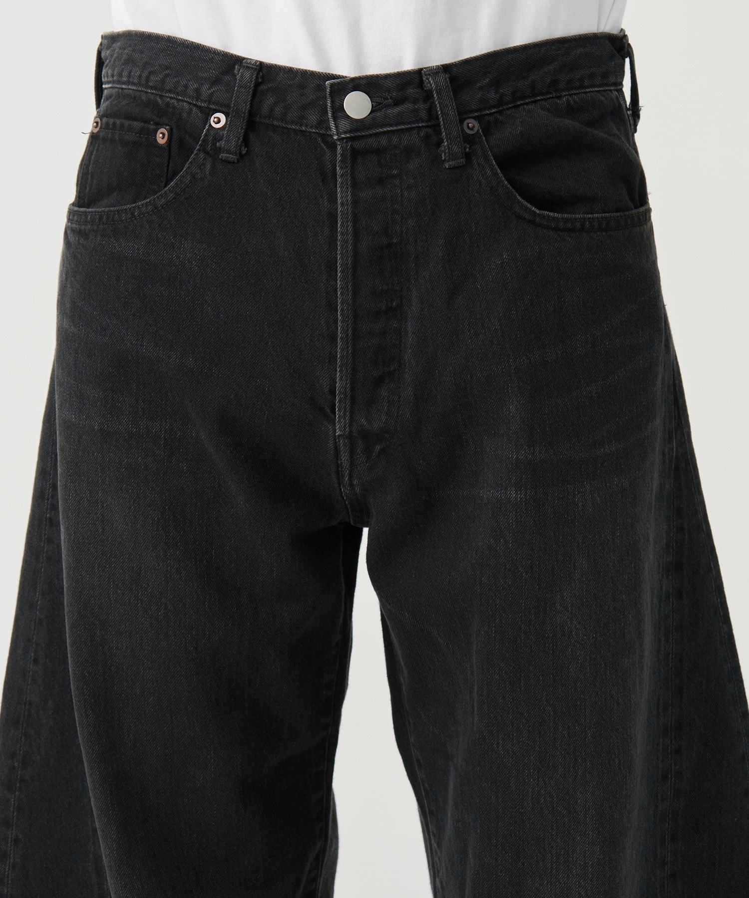 【シュタイン】ST.1563 DEFORMATION WIDE DENIM PANTS ssstein