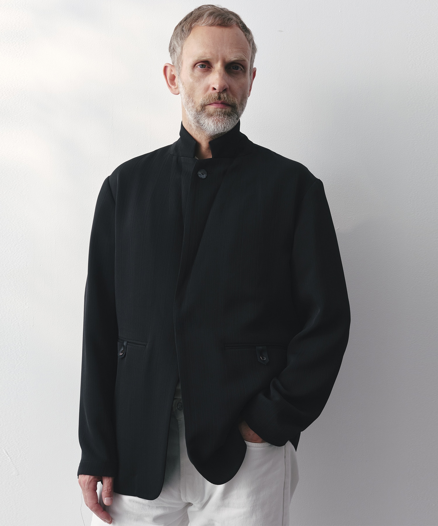 SILK α Pleats Summer Jacket SILK α