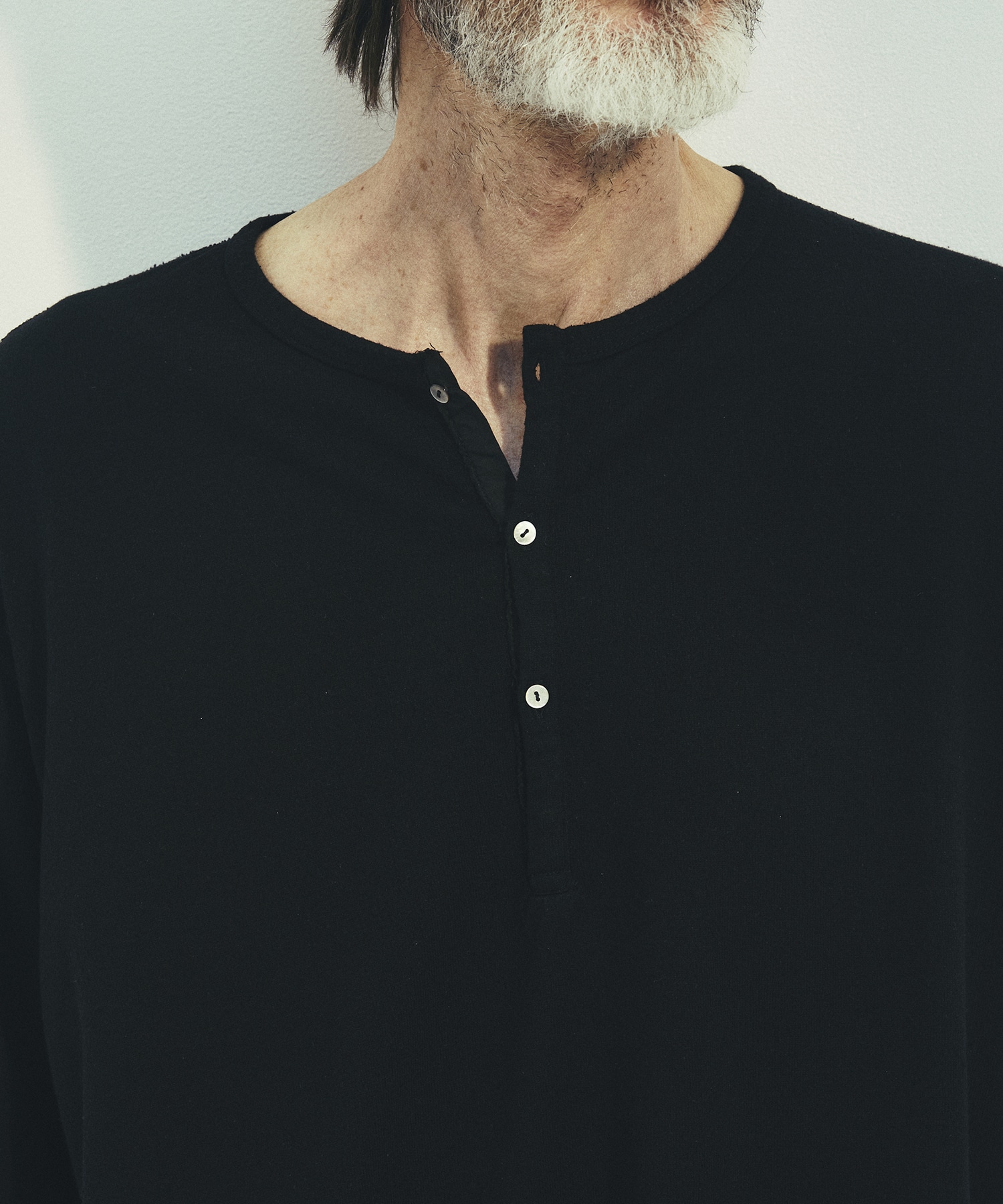 SILK α Henry Neck L/S Tee SILK α