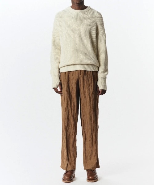 A26C16PT01C DOUBLE PLEATED TROUSERS MARKAWARE
