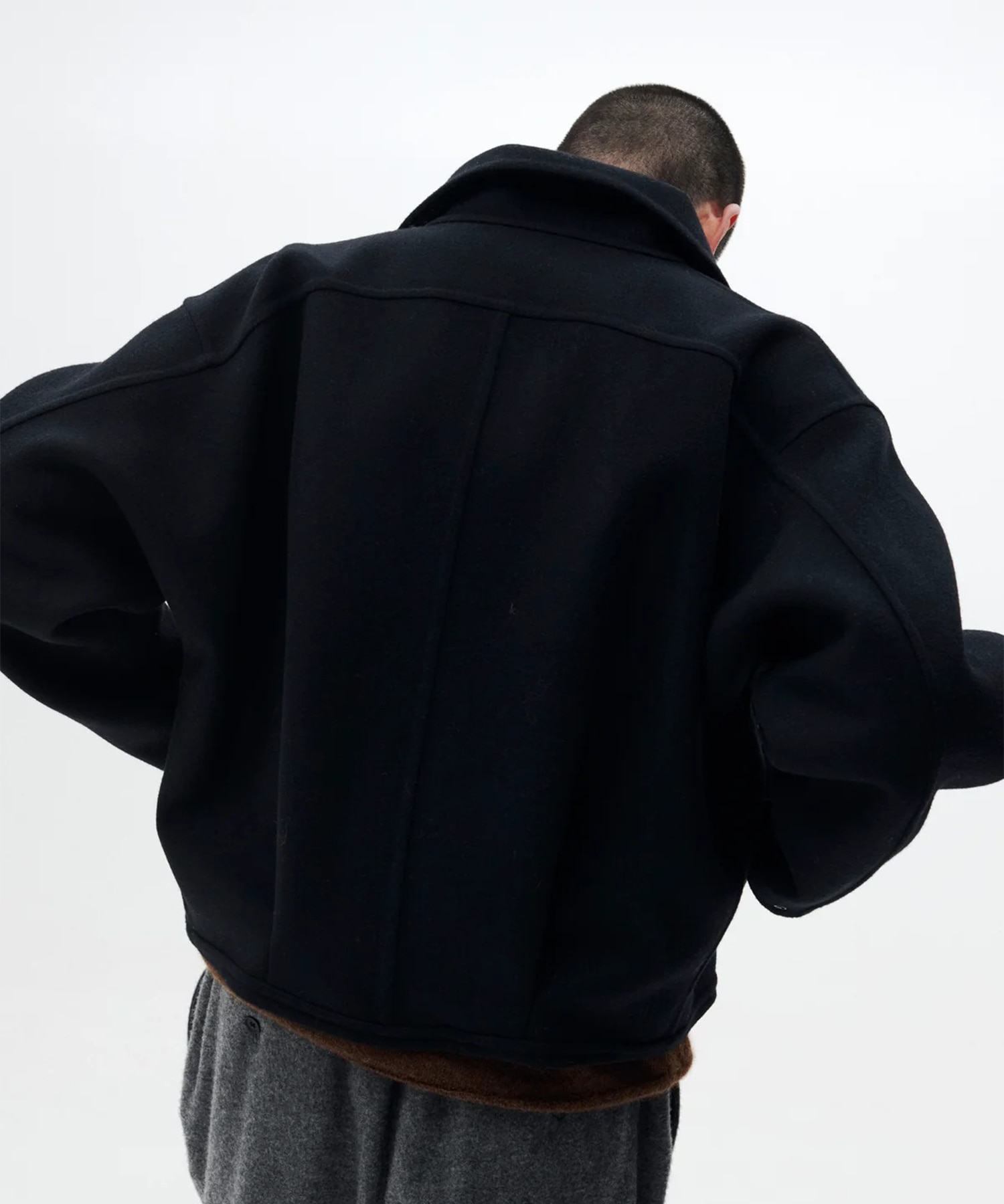 【ヨーク】YK26FW01318B Wool Cashmere Balloon Silhouette Blouson YOKE