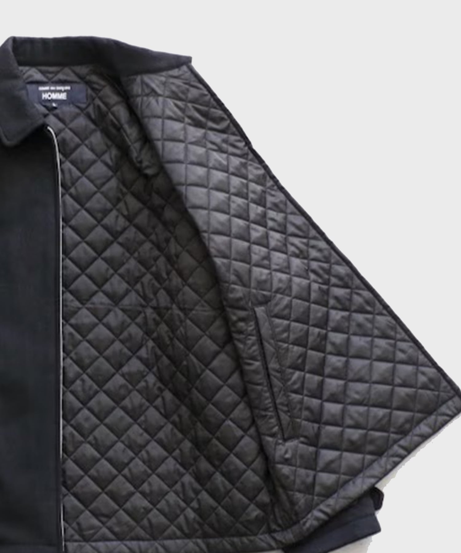 【コムデギャルソンオム】HR-J024-051 Wool Light Shaggy×Cupro Twill Quilting Reversib COMME des GARCONS HOMME