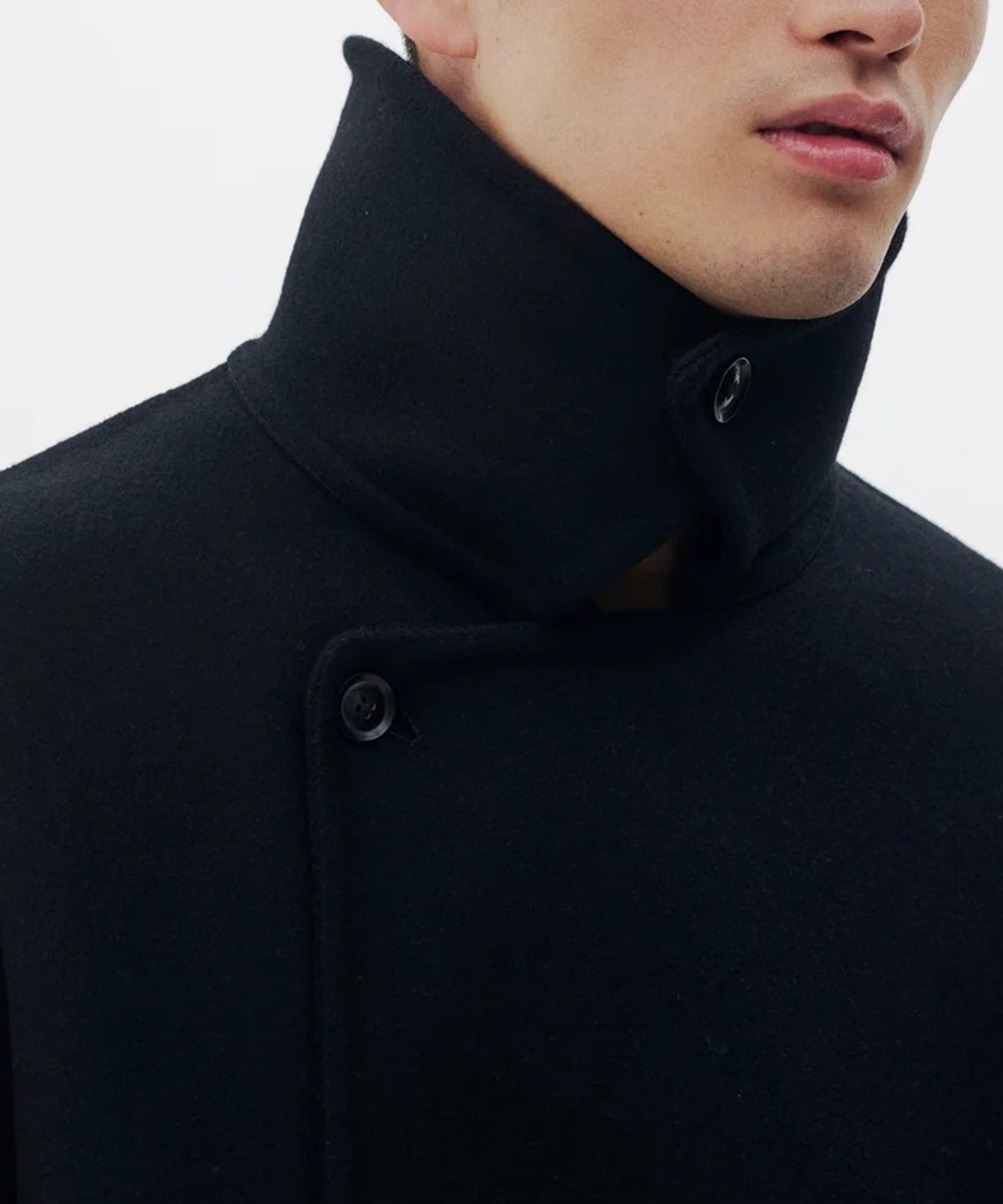 【ヨーク】YK26FW01317C Wool Cashmere Double Breasted Rever Coat YOKE